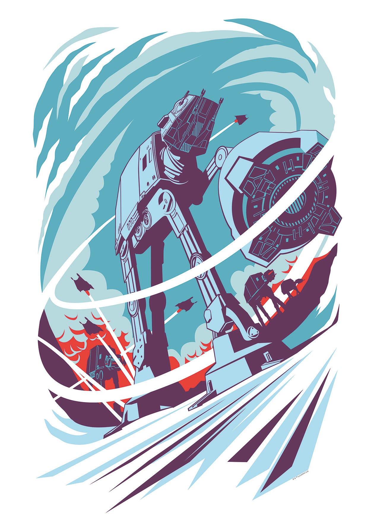 Komar Poster »Star Wars Classic Vector Hoth«...