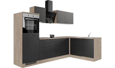 Küche »Capri«, mit und ohne E-Geräten erhältlich, Gesamtbreite 280x170 cm