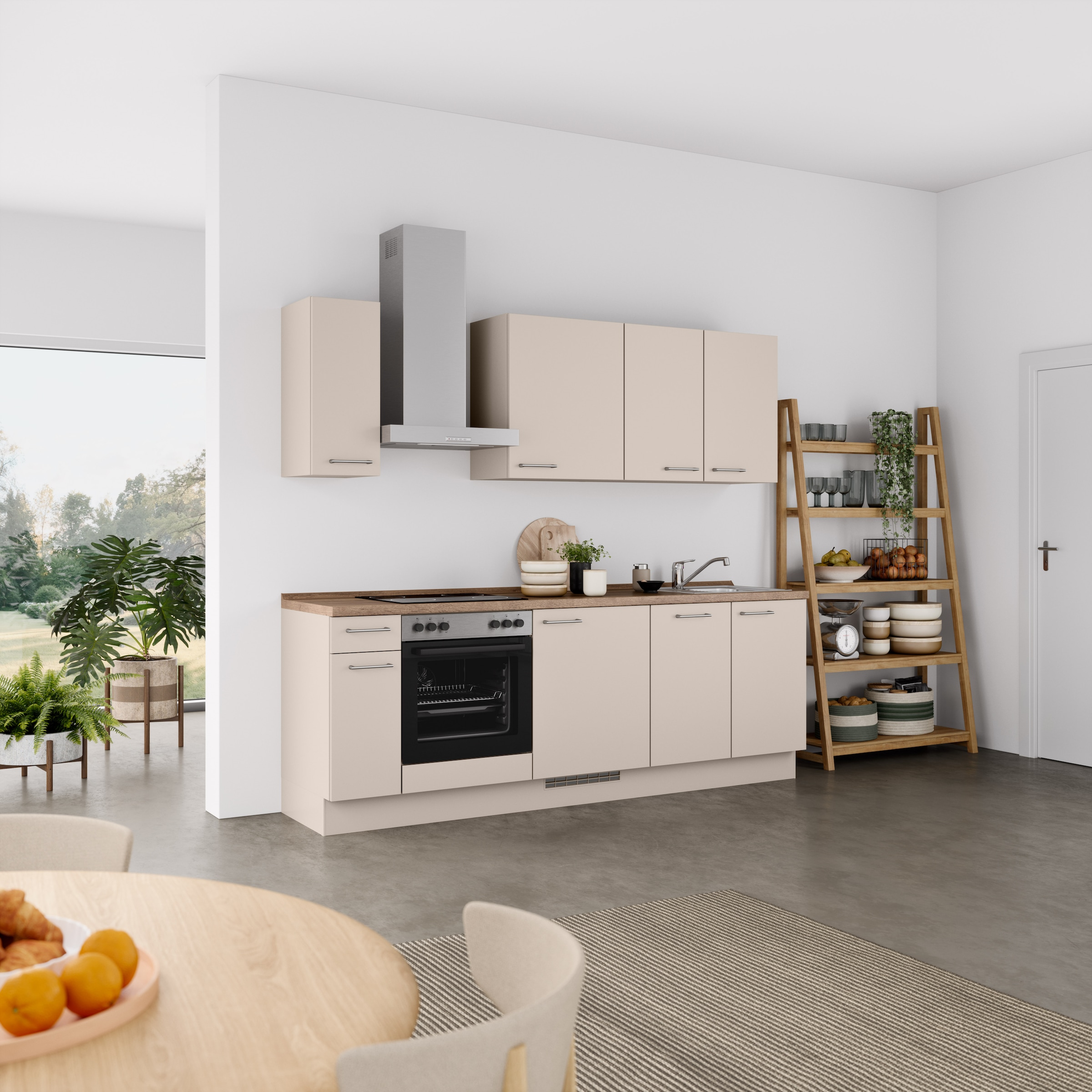 nobilia Küchenzeile ""Laser I", Ausrichtung wählbar, Breite 240 cm" vormont günstig online kaufen