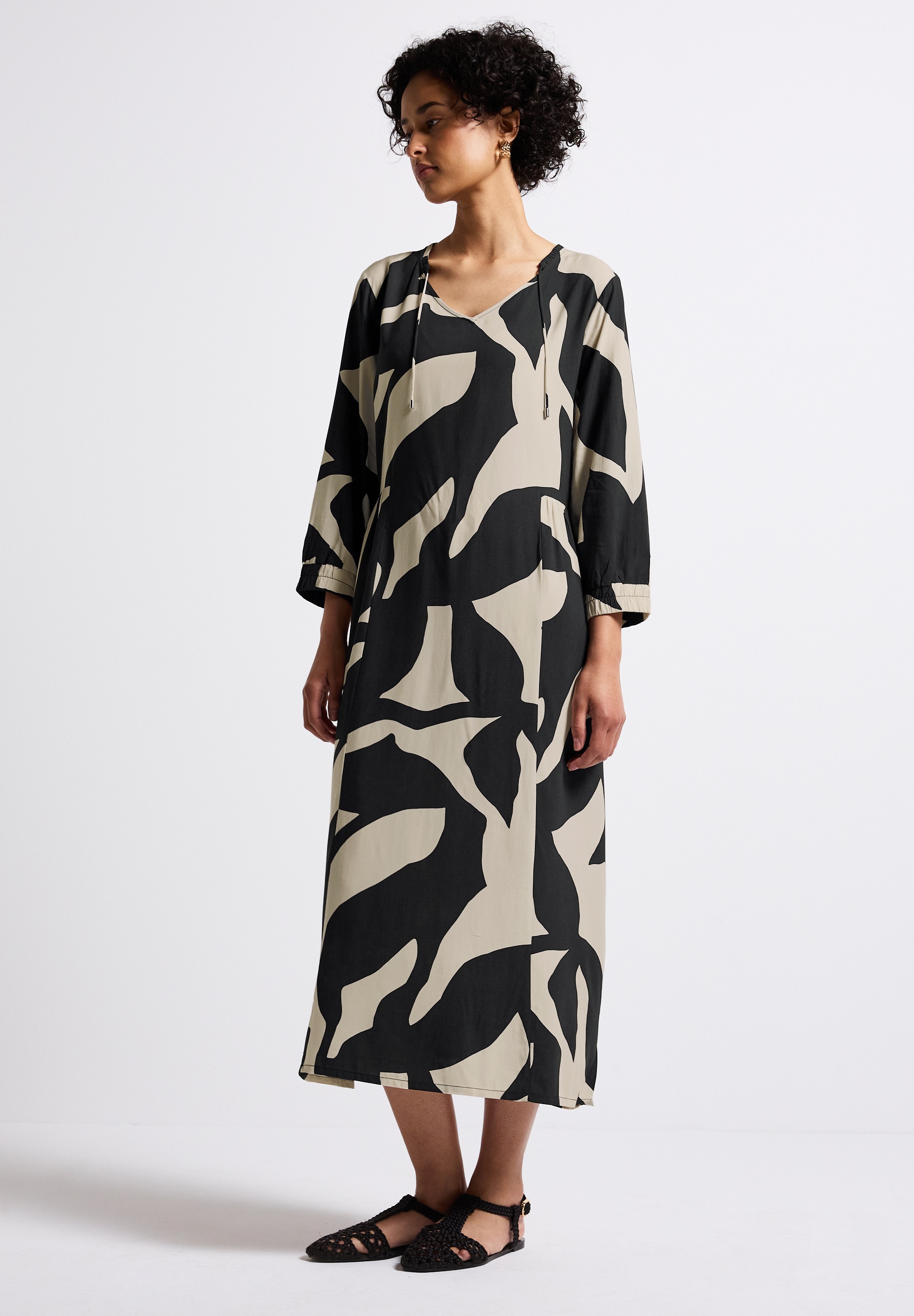 STREET ONE Midikleid Ohne Taschen mit Print günstig online kaufen