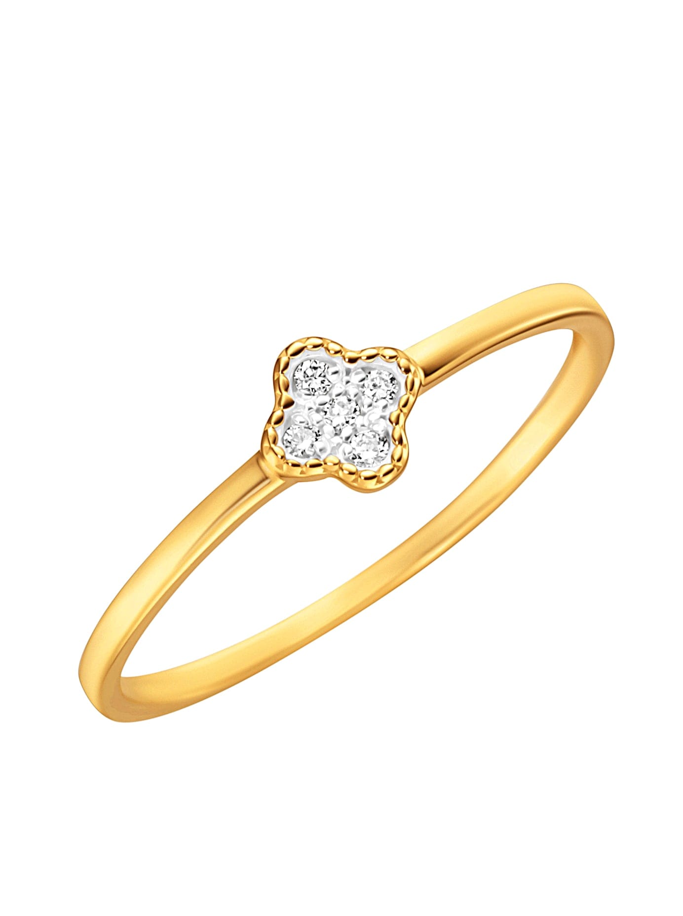Fingerring LADY Gr. 21, gold (gelbgold 585), Fingerringe, Damen, 21, Metall, Fingerring