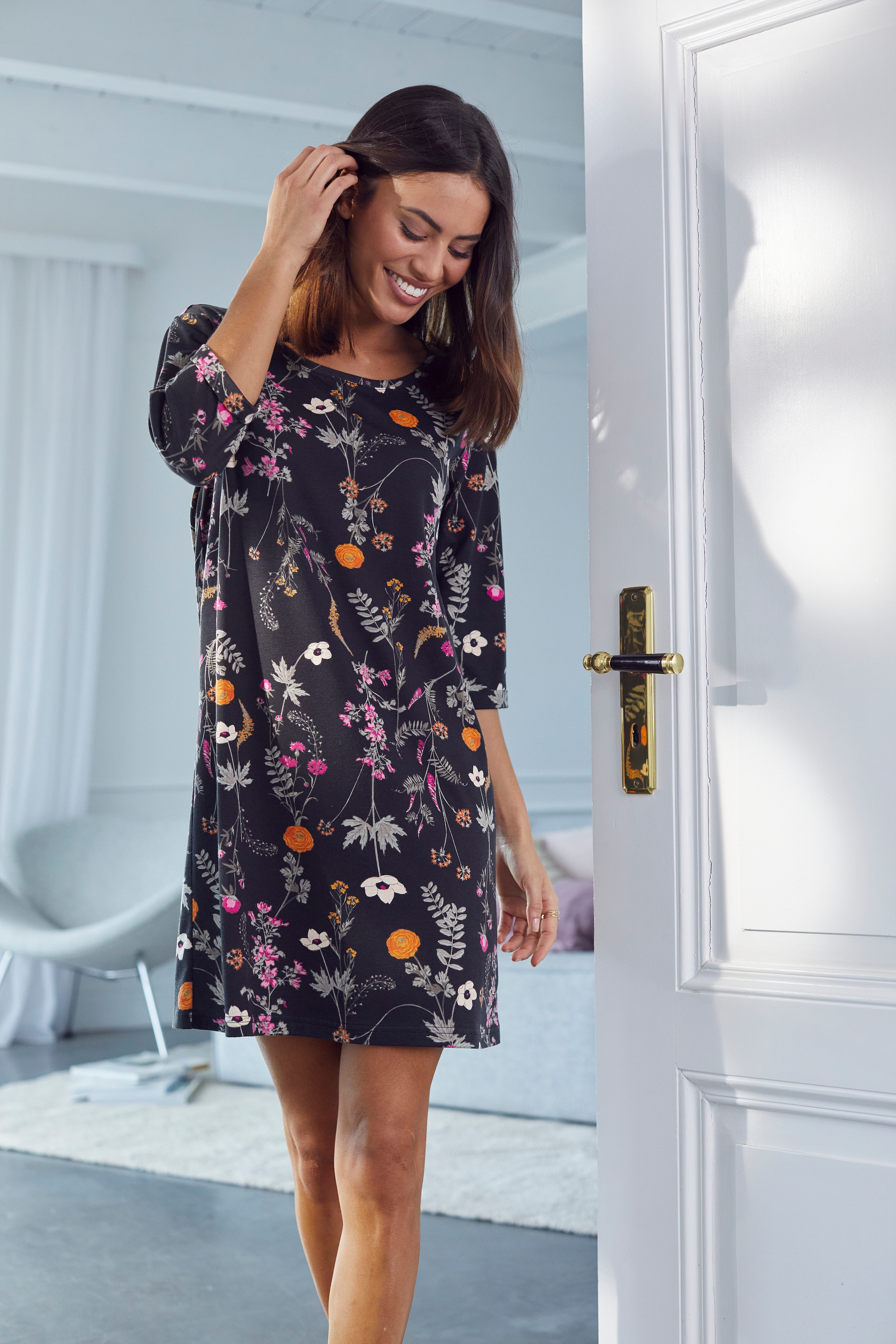 LASCANA Nachthemd, mit Wildblumen Muster bestellen | online BAUR