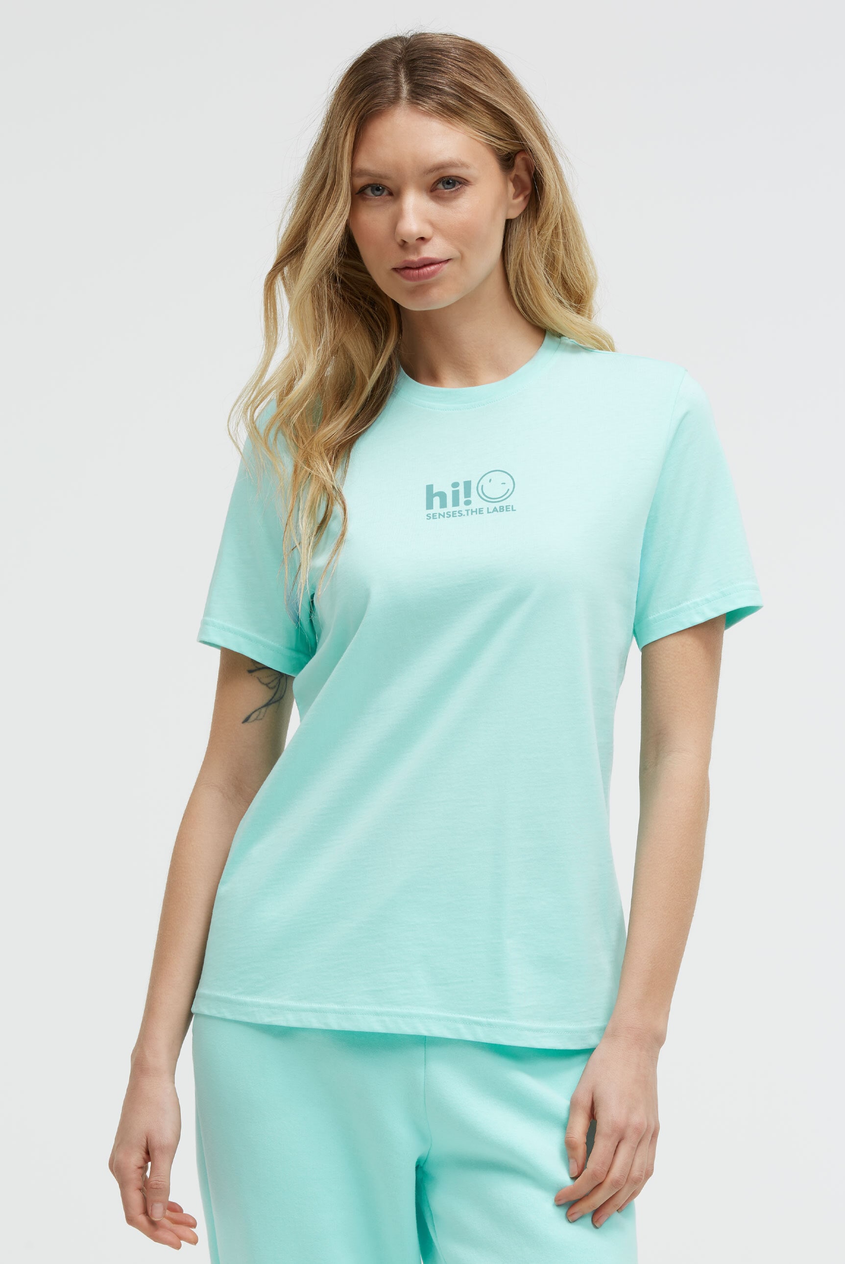 SENSES.THE LABEL Rundhalsshirt aus Baumwolle