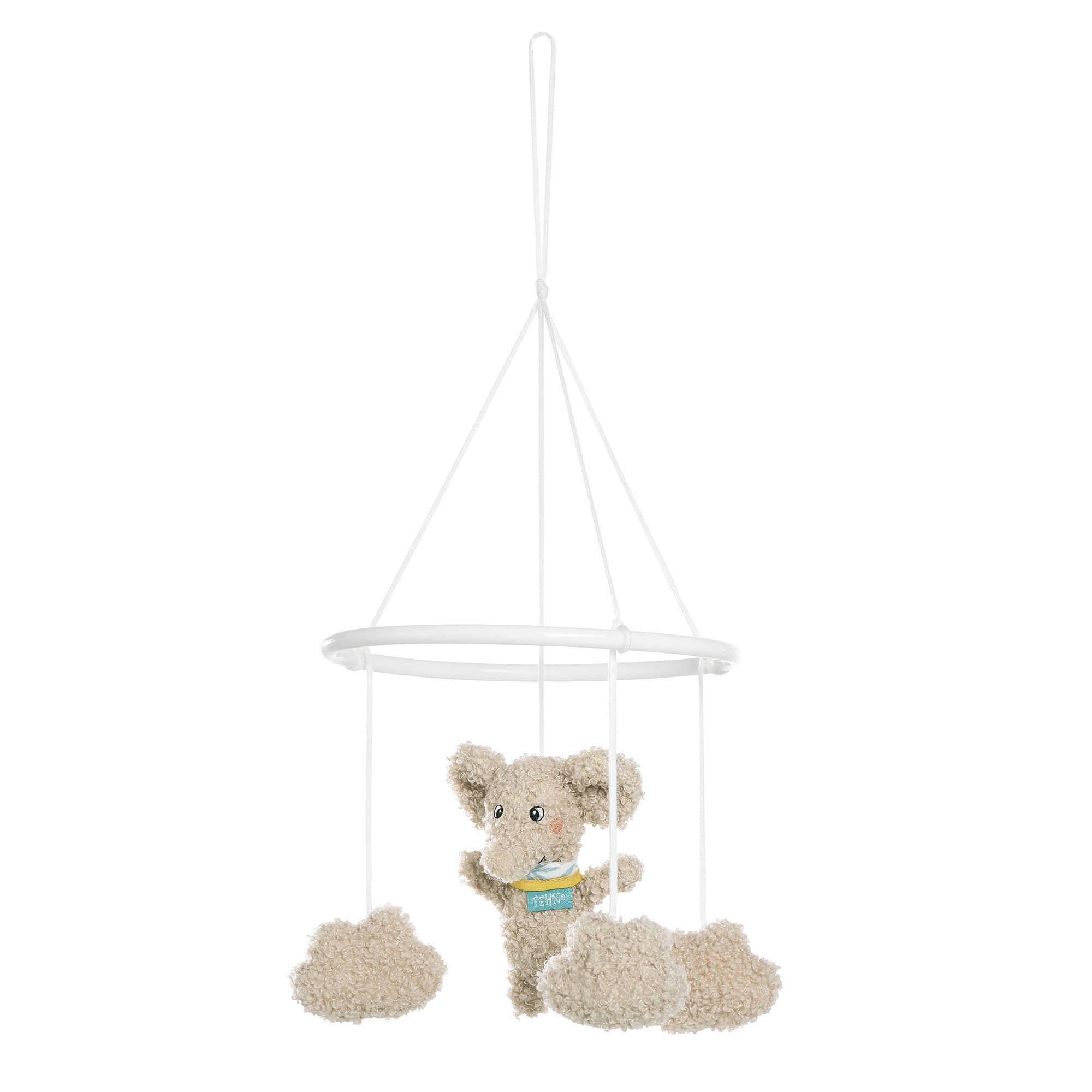 "Mobile FEHN ""FredErik, Mobile Elefant"", grau, Mobilés, BabyB:18cm H:18cm T:6cm, Plüsch, B:18cm H:18cm T:6cm"