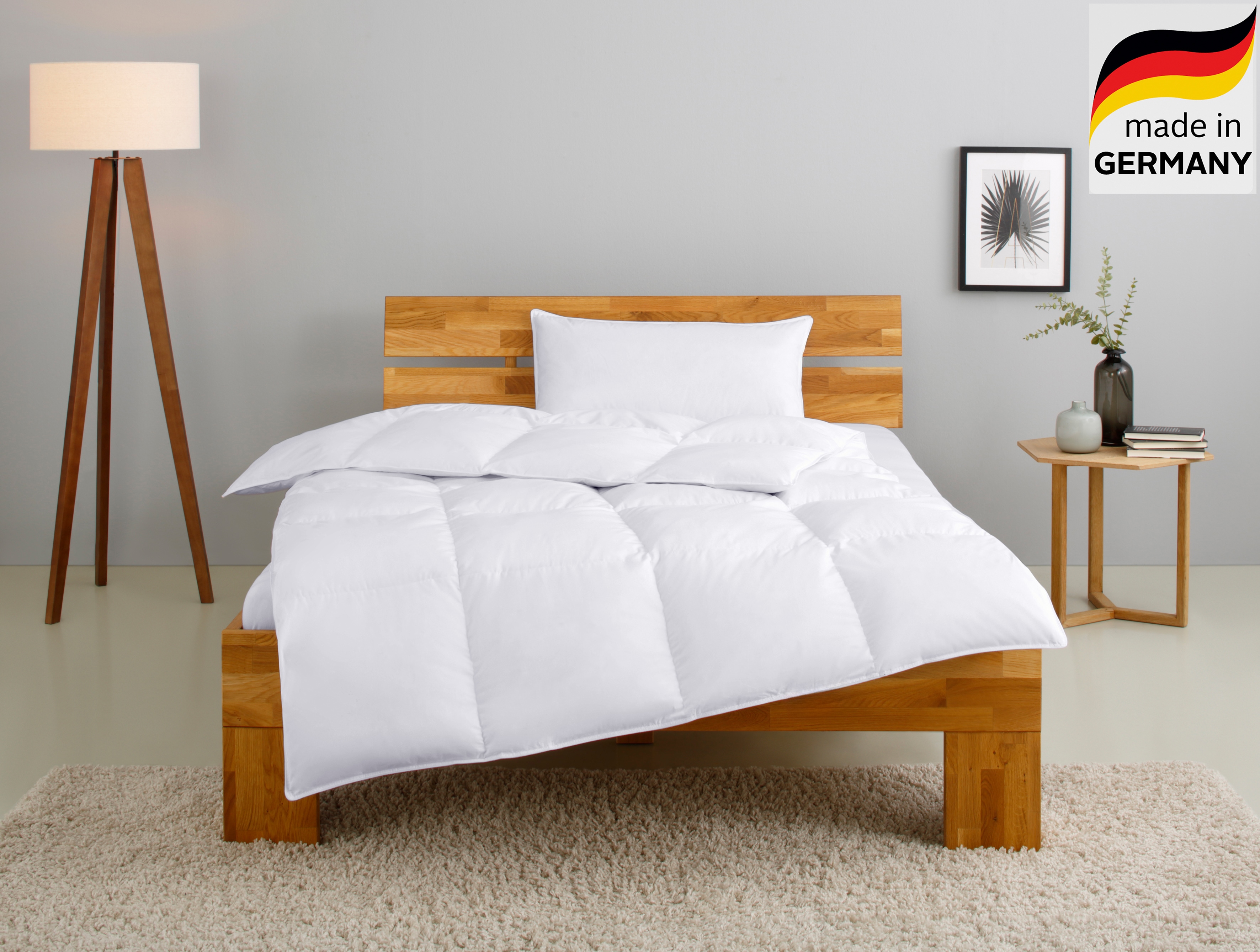 OTTO home "RINA, Bettdecke in 135x200 & 155x220 cm, 2-tlg." Set mit Kissen 40x80 cm, 80x80 cm für Herbst, Winter, Made in Germany