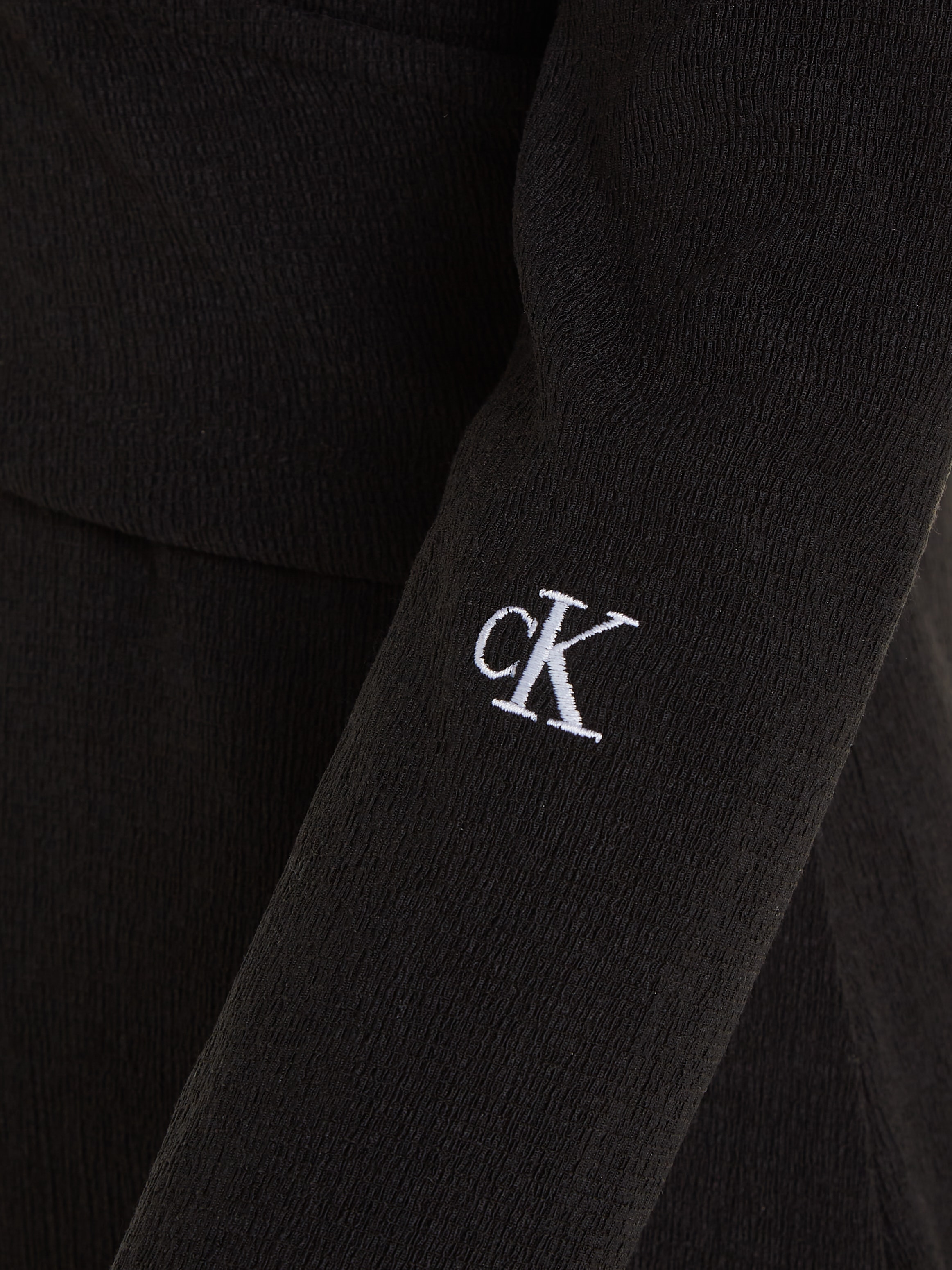 Calvin Klein Jeans Bleistiftkleid »FRONT SPLIT WRAP LS DRESS« bestellen |  BAUR