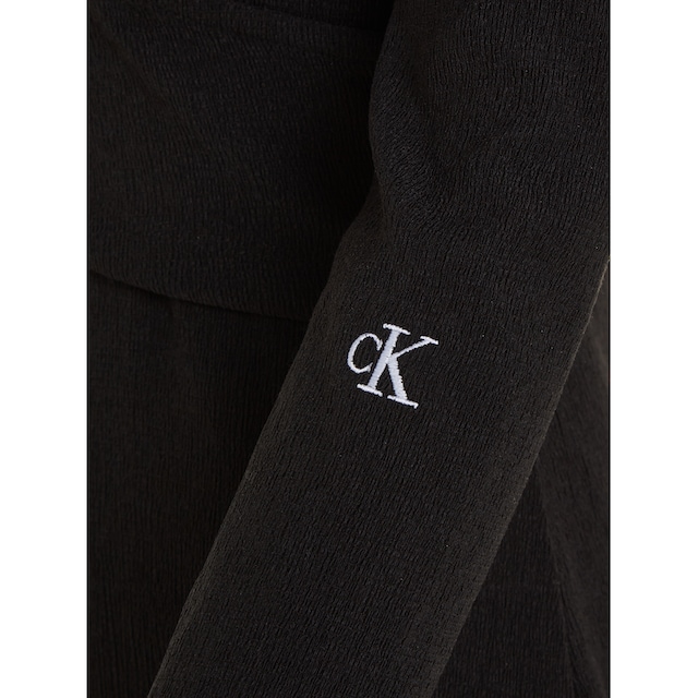 Calvin Klein Jeans Bleistiftkleid »FRONT SPLIT WRAP LS DRESS« bestellen |  BAUR