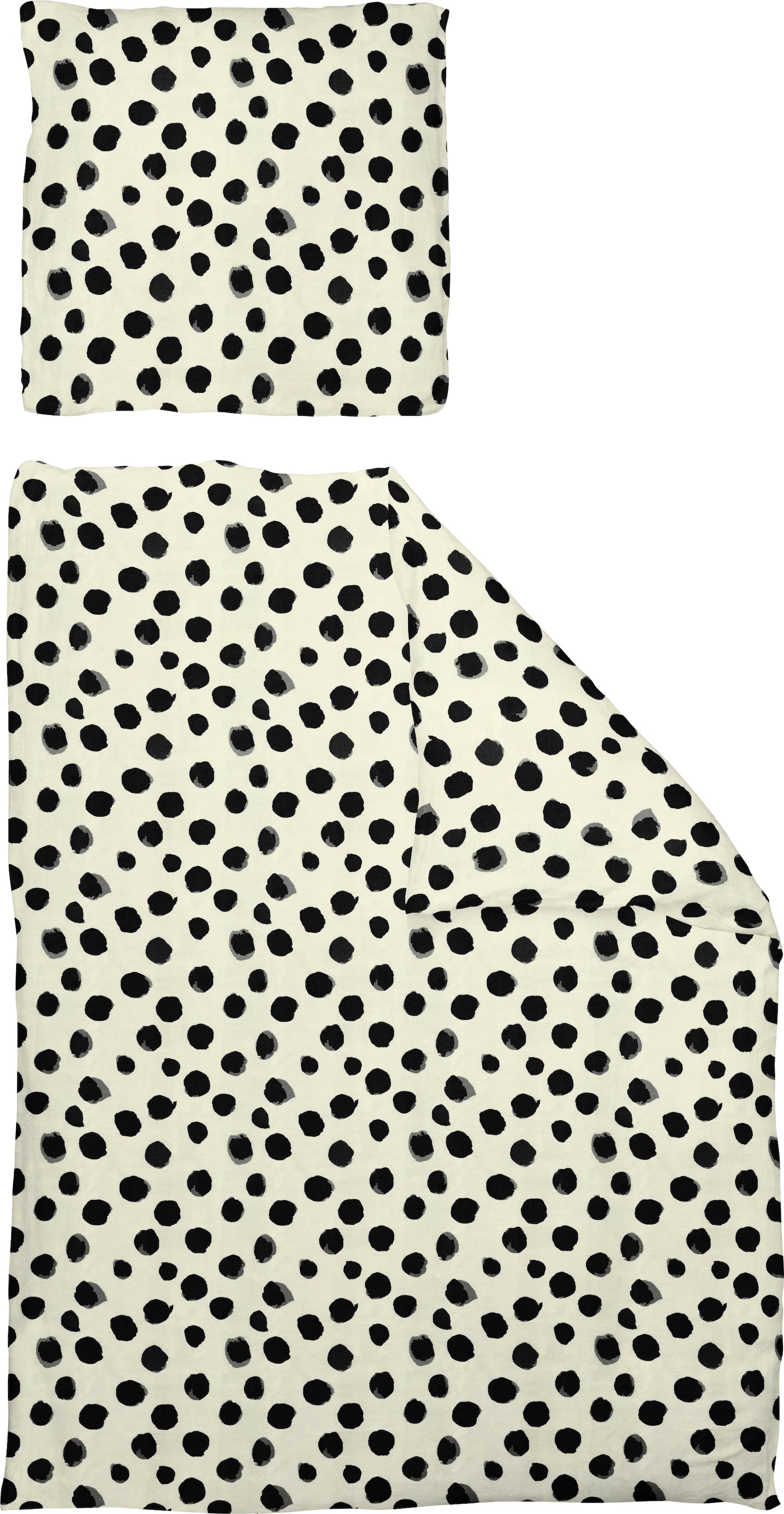Adam Bettwäsche "Leinenbettwäsche Dots" 2 Stk. tlg. aus Bio-Baumwolle günstig online kaufen