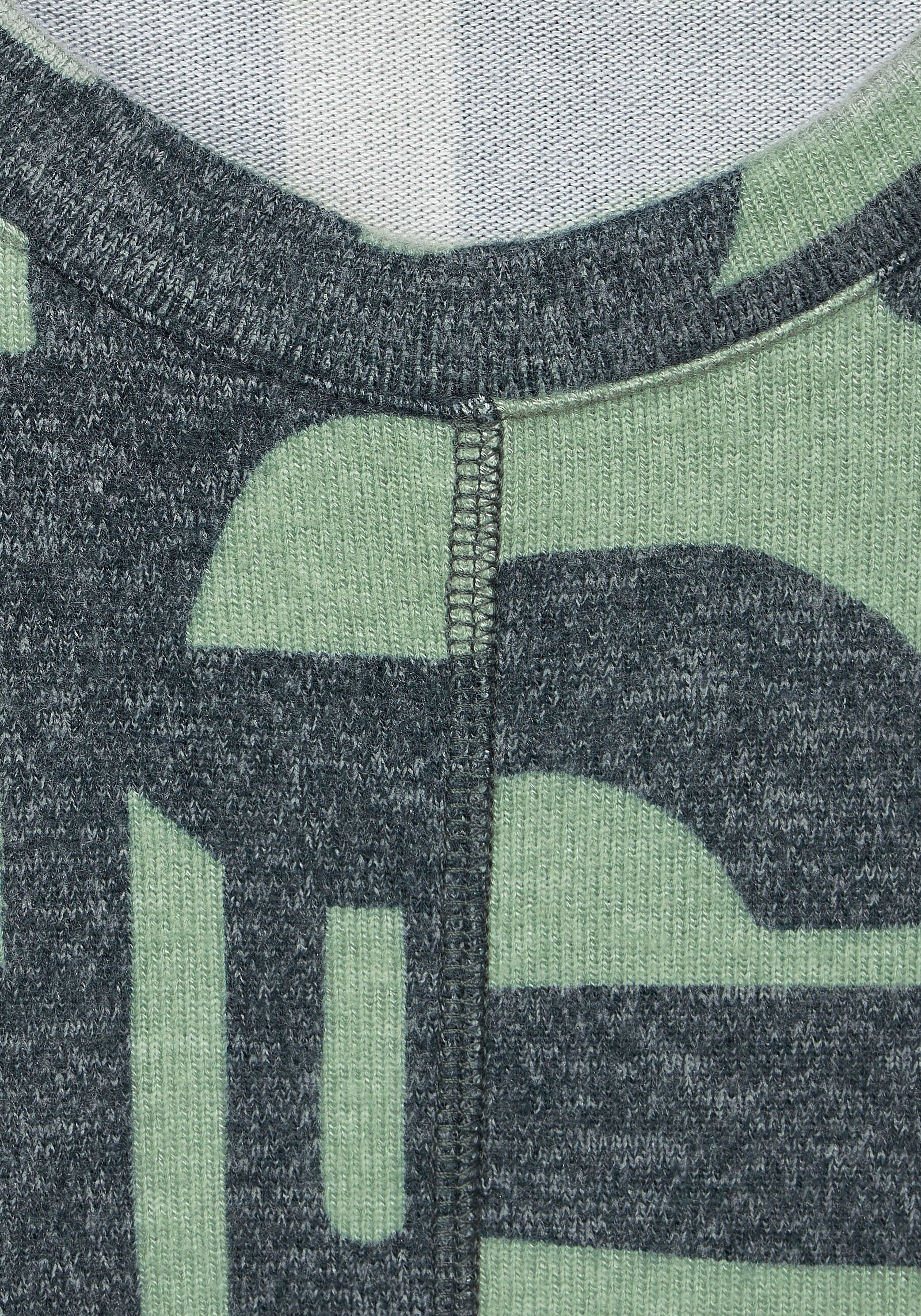 Buchstabenmuster Sweatshirt, für | kaufen BAUR mit Cecil
