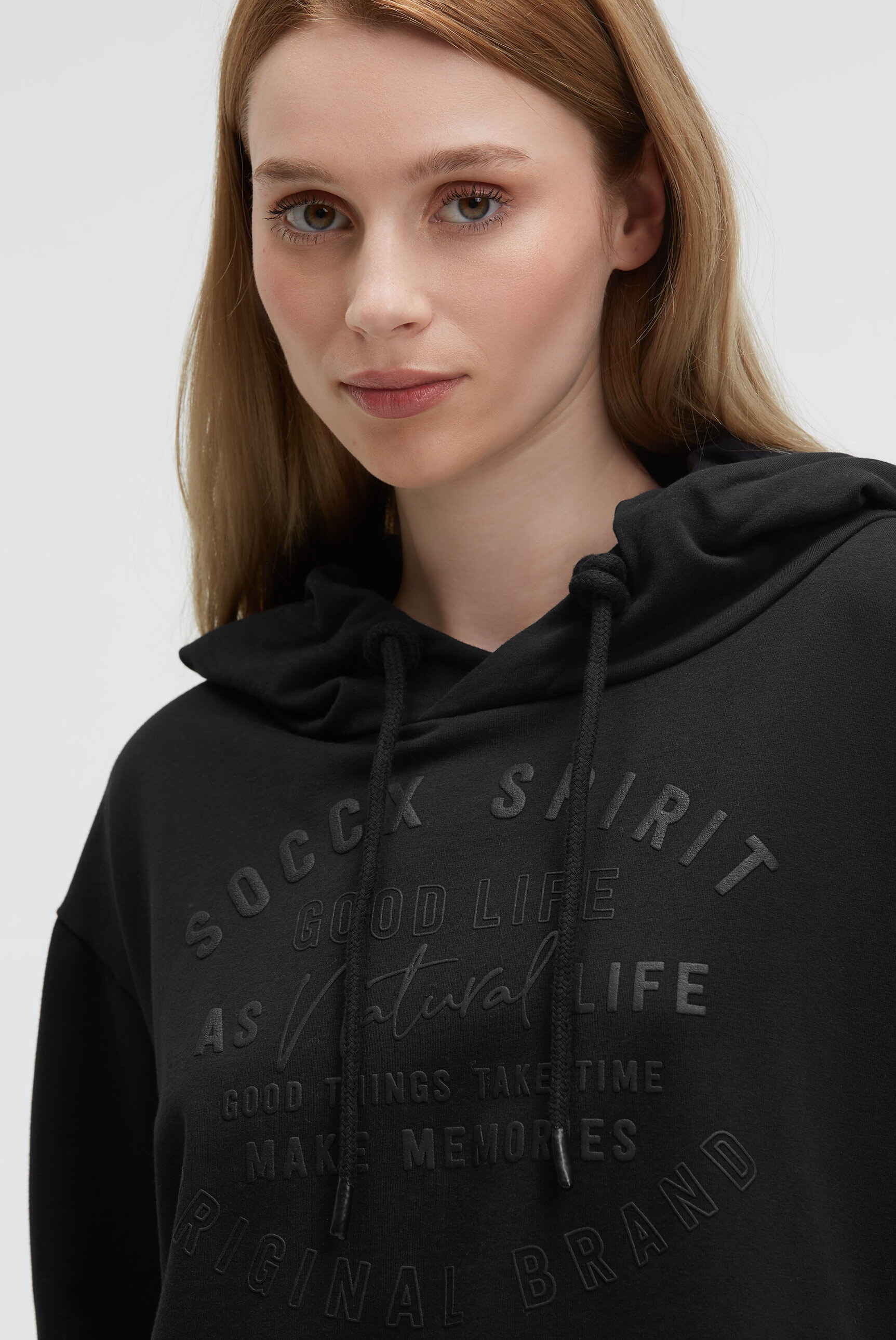 SOCCX Kapuzensweatshirt, mit Reißverschluss an den Seiten