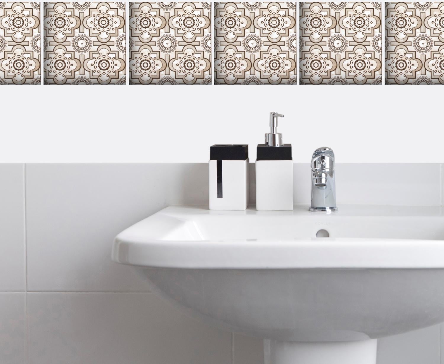 queence Fliesenaufkleber »Mosaik Muster«, Stickerfliesen, selbstklebend, Sticker, 12er Set