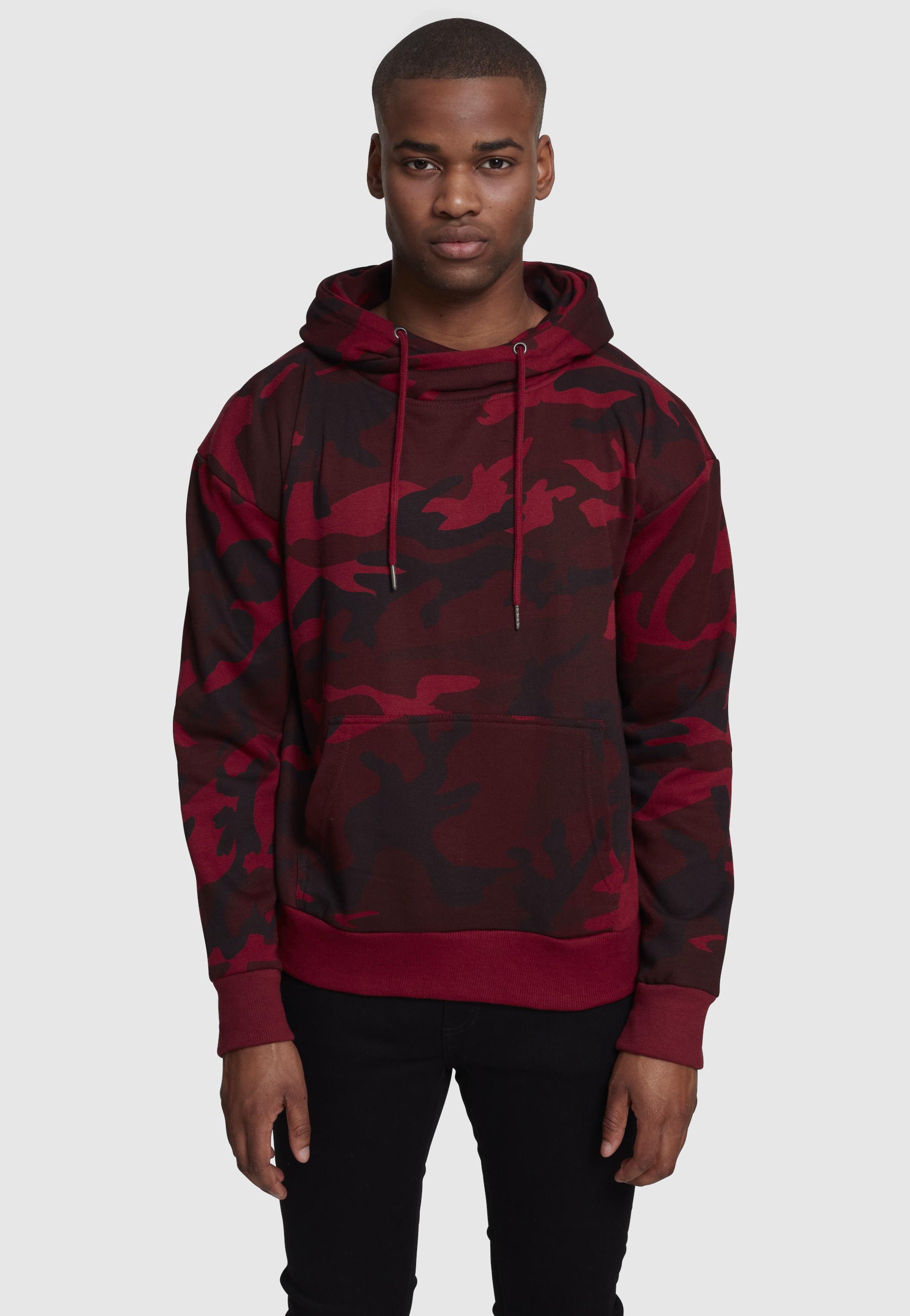 URBAN CLASSICS Rundhalspullover »Urban Classics Herren High Neck Camo Hoody« 1