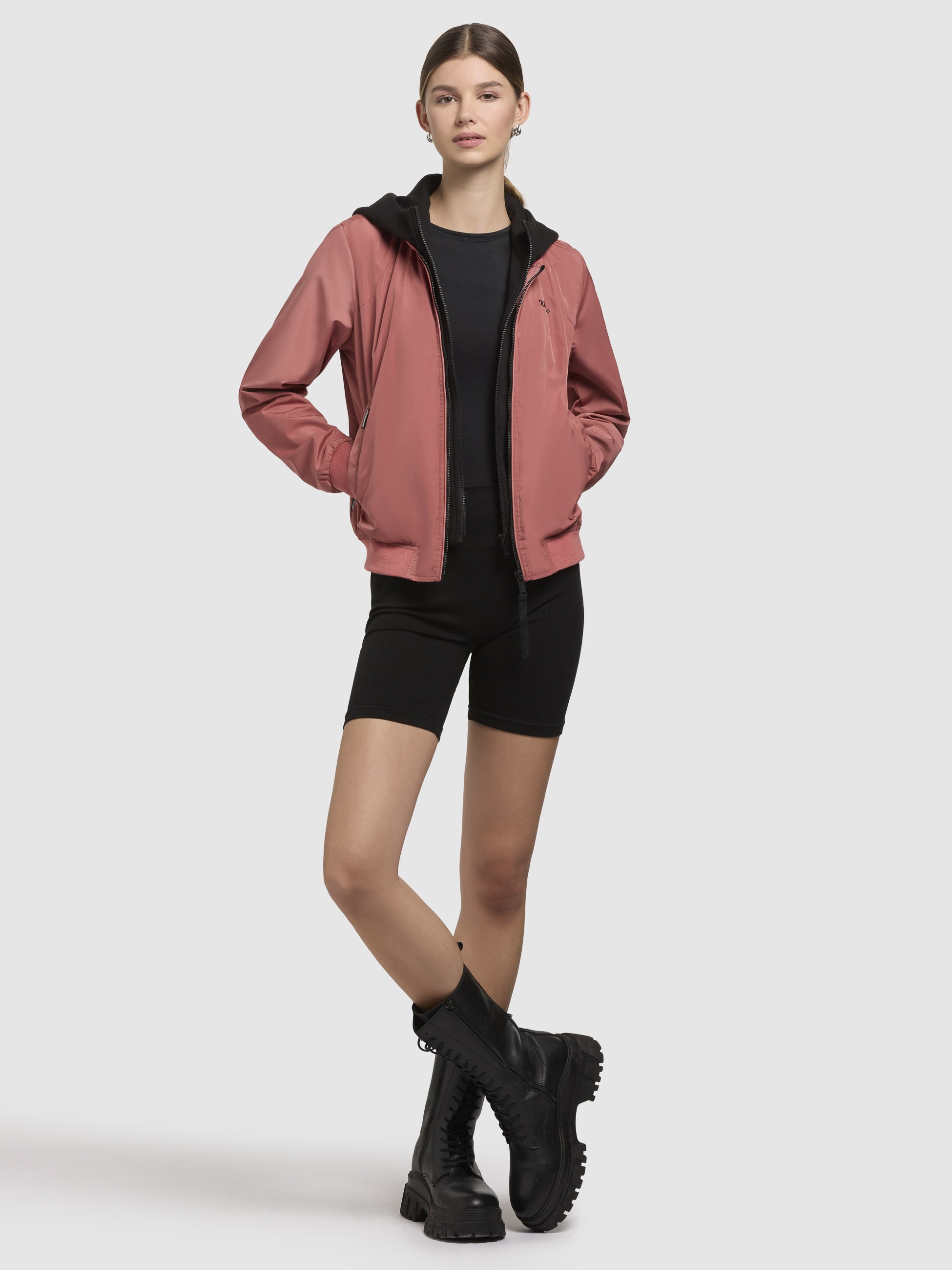 khujo Bomberjacke »SEEAM«, mit Kapuze