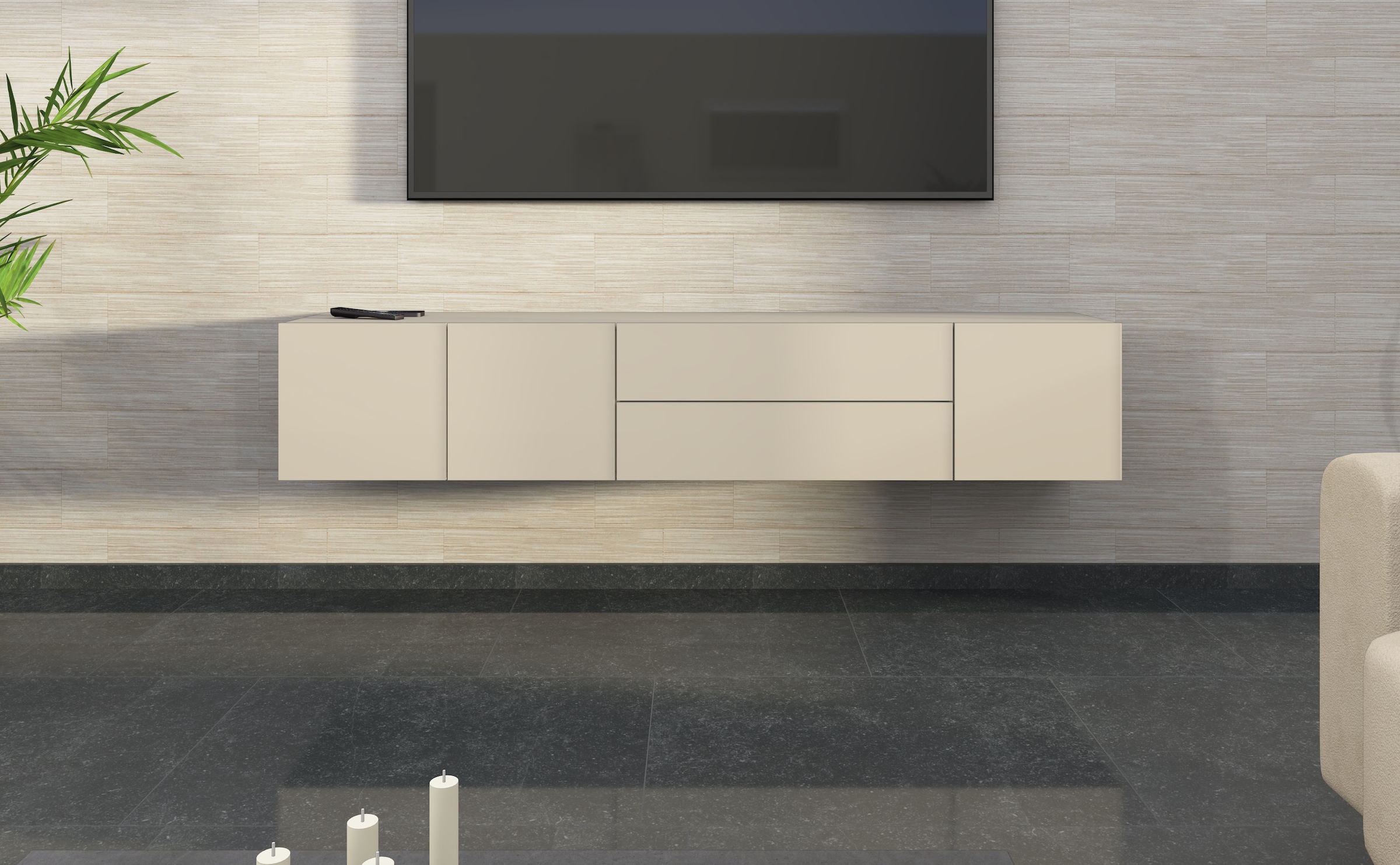 borchardt Möbel Lowboard "Sophia, TV-Schrank Breite 190 cm" Breite 190 cm, günstig online kaufen