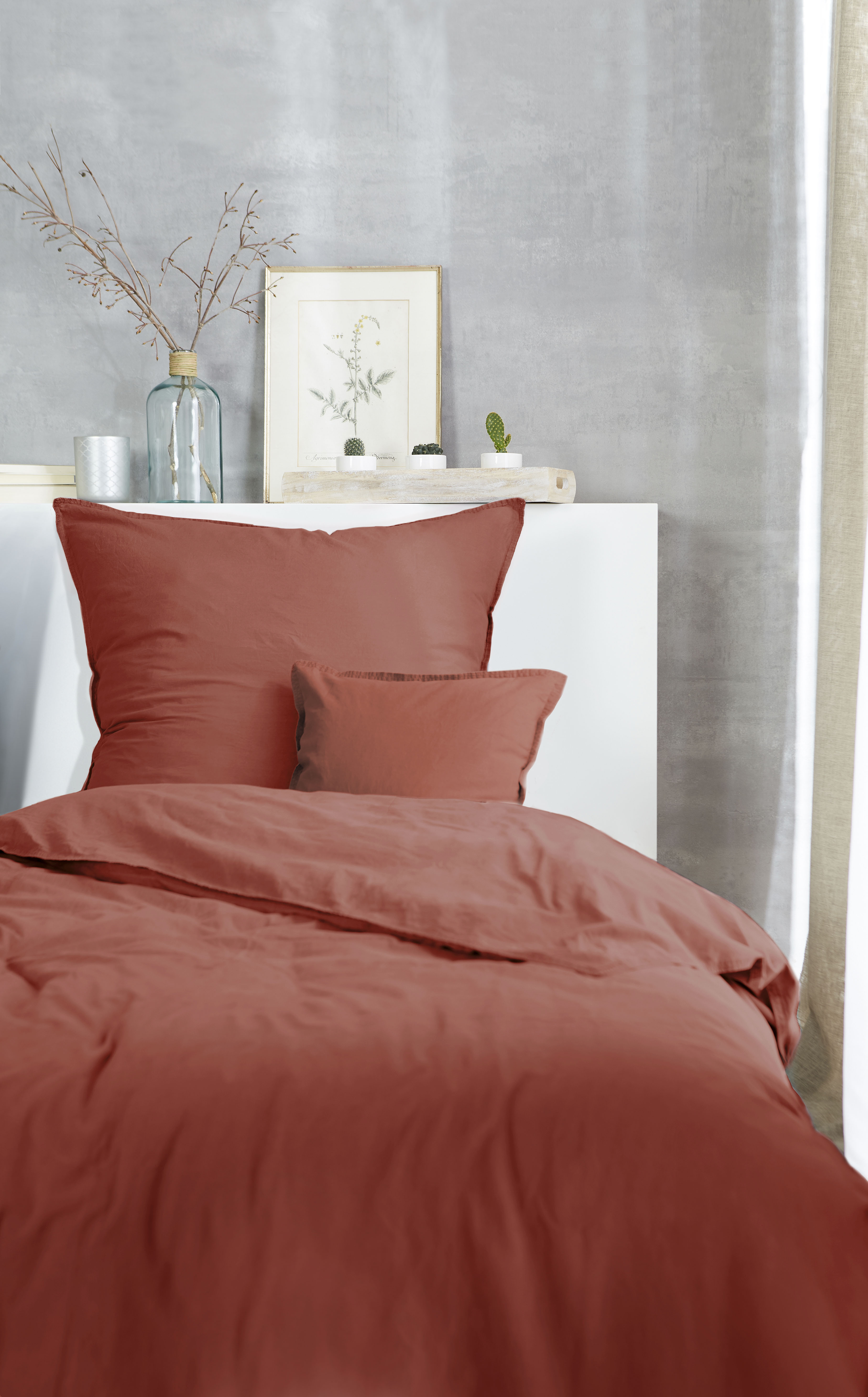 Thumbnail - Primera Bettwäsche "Stone-Washed in Gr. 135x200, 155x220 oder 200x200 cm" 3 Stk. tlg. 100% Baumwolle, Bettwäsche in fein...