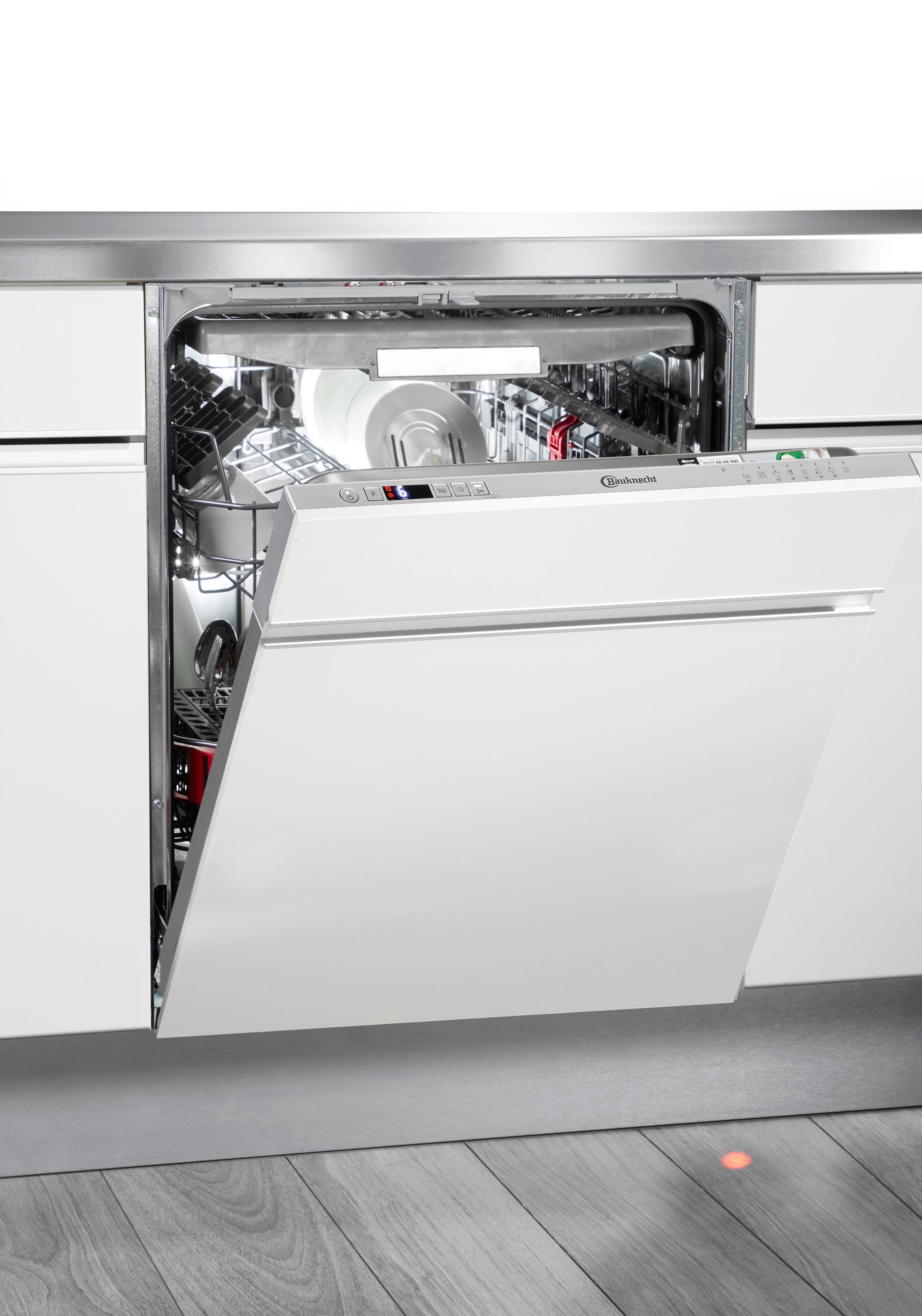 BAUKNECHT vollintegrierbarer Geschirrspüler »B0I D551A S«, 14 Maßgedecke, ActiveDry - automatisches Türöffnungssystem