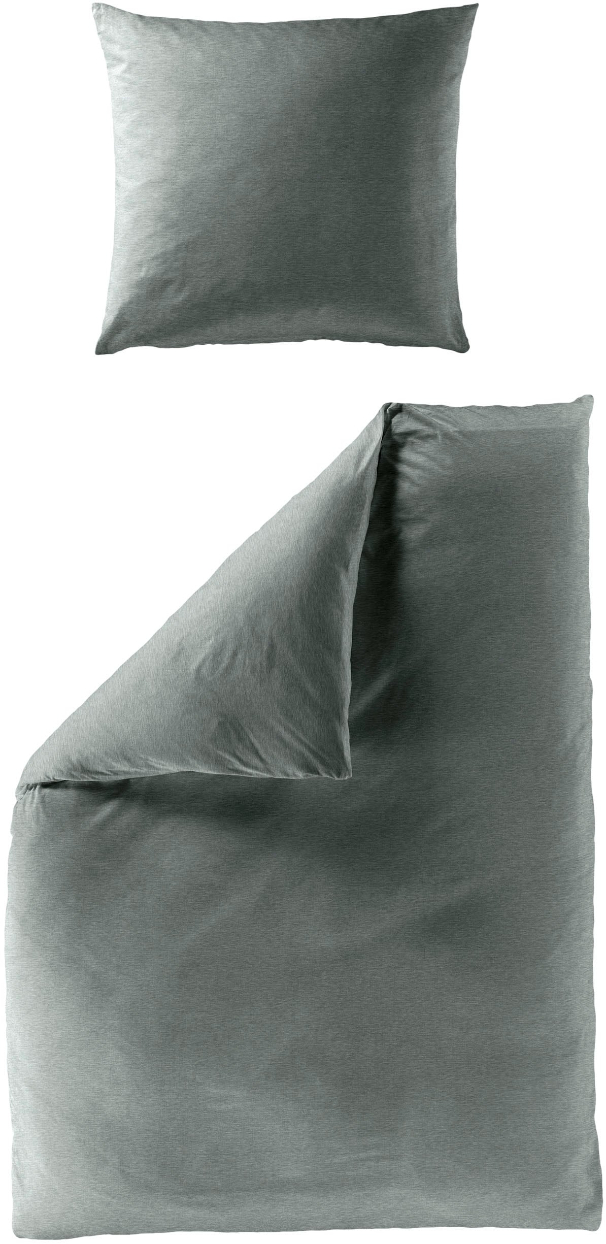 BIERBAUM Bettwäsche "4135" 2 Stk. Jersey-Melange, bügelfrei, designed in Germany