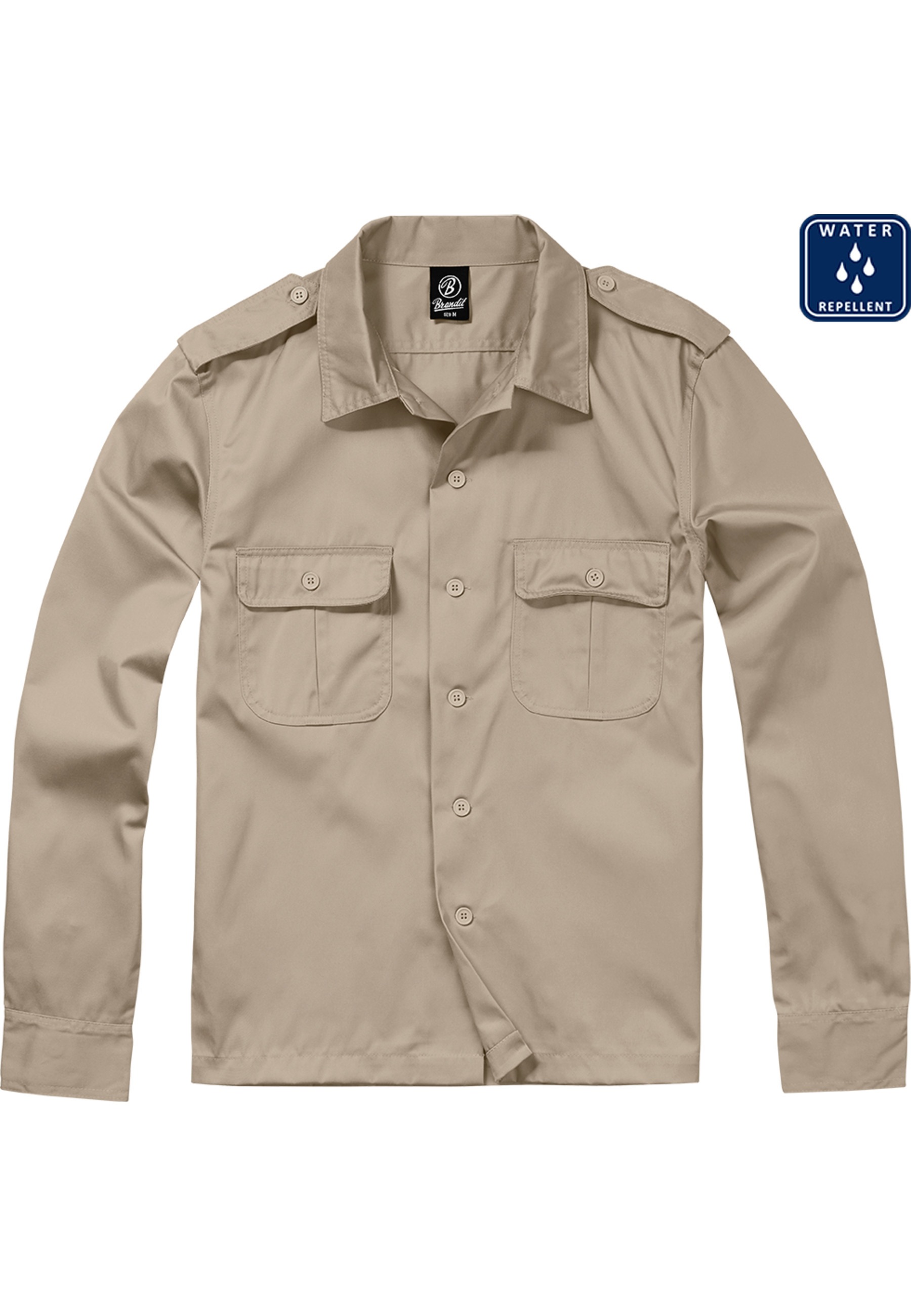 BRANDIT Herren Kurzarmshirt "Brandit Herren US Shirt"beige, Gr. 5XL, unifarben, 80% Polyester, 20% Baumwolle, Shirts