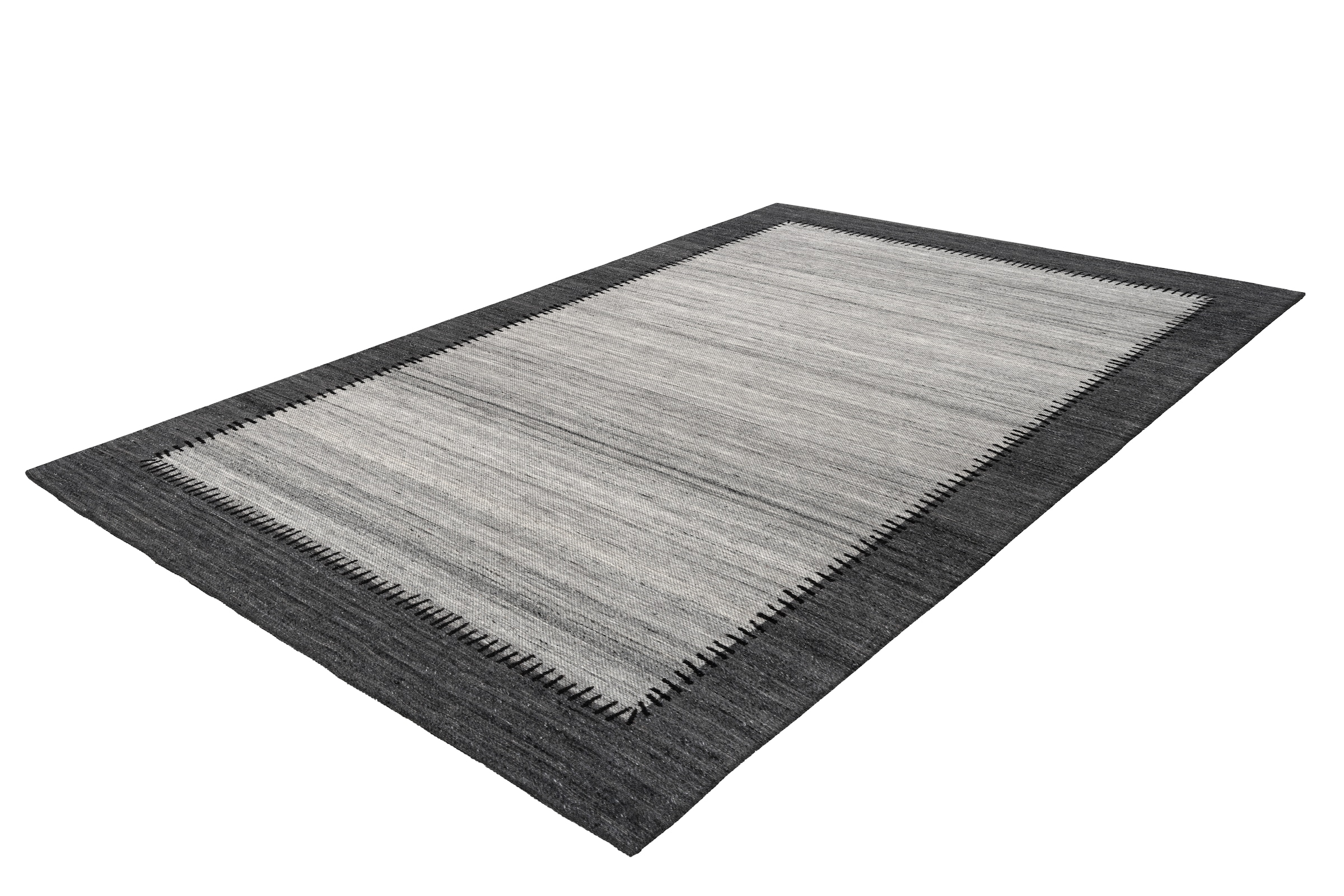 Kayoom Teppich »Phoenix 310«, rechteckig, 6 mm Höhe, Dezenter Jacquard-Teppich, Flachflor, Aus pflegeleichten Materialien