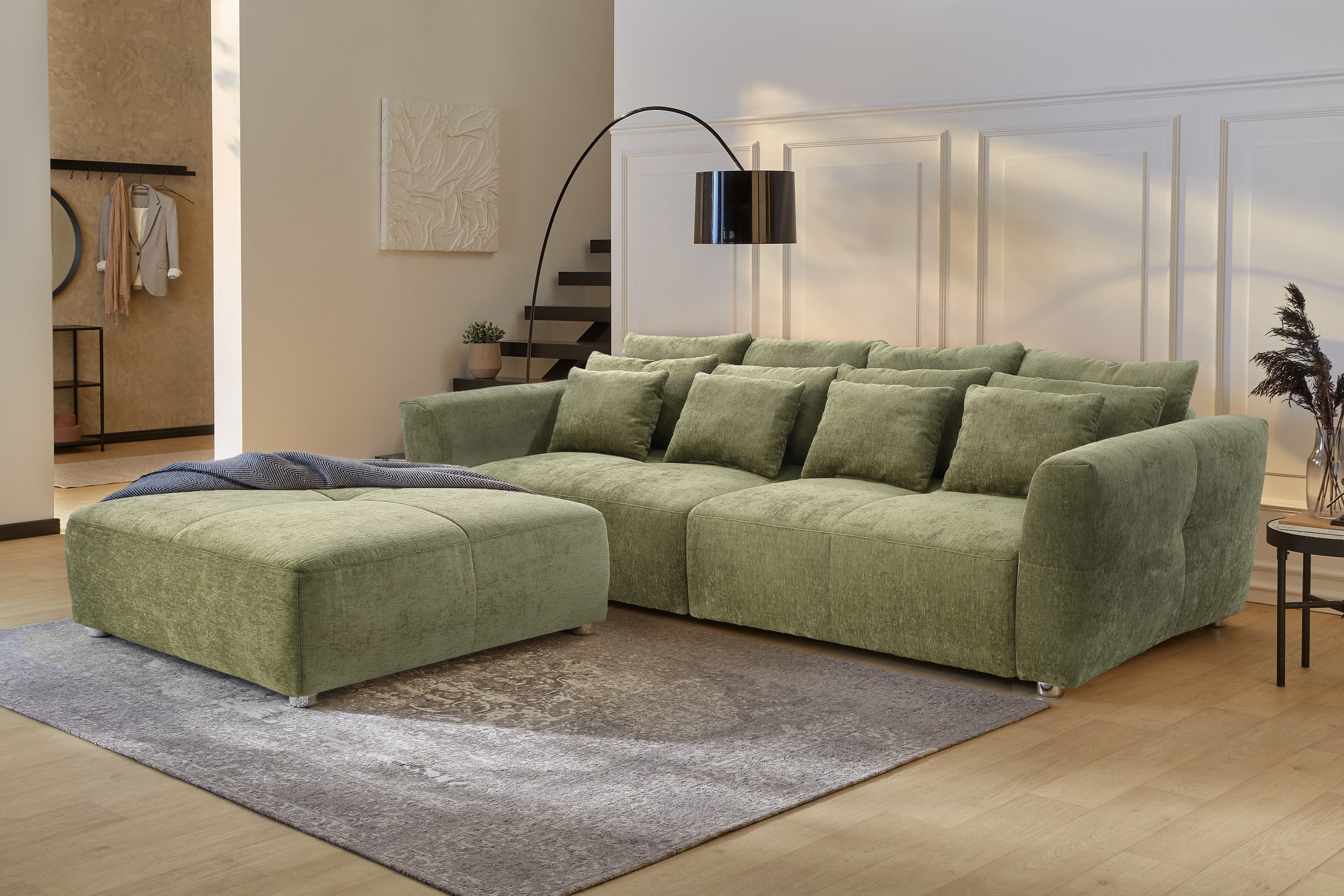 Jockenhöfer Gruppe Hocker "Gulliver, B: 130 cm" mit Federkernpolsterung für günstig online kaufen