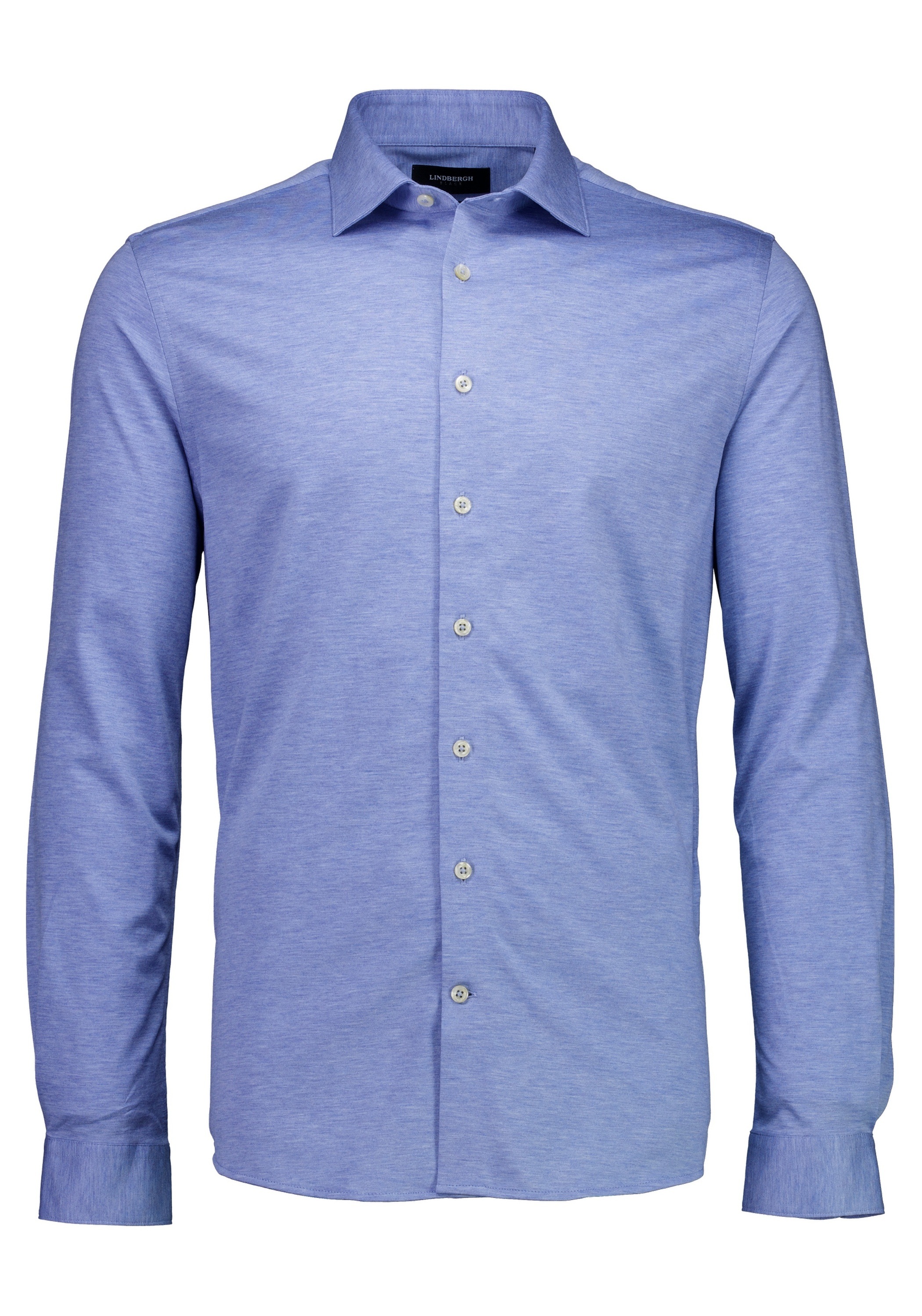 Businesshemd LINDBERGH "Business-Casual-Hemd Relaxed Fit", Herren, Gr. 3XL, Normalgrößen, sky blau mel, Obermaterial: 100% Baumwolle, Hemden