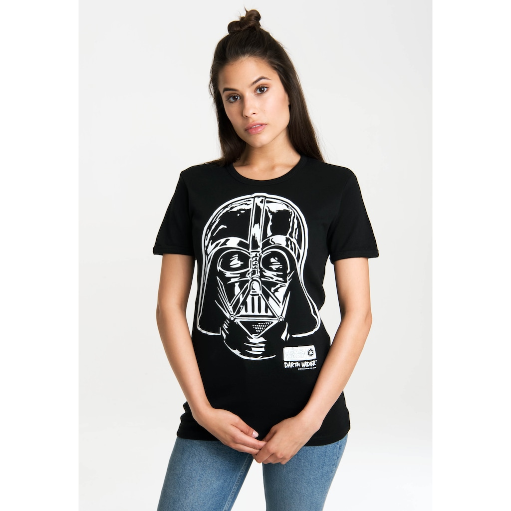 LOGOSHIRT T-Shirt »Star Wars Darth Vader«, mit lizenziertem Originaldesign