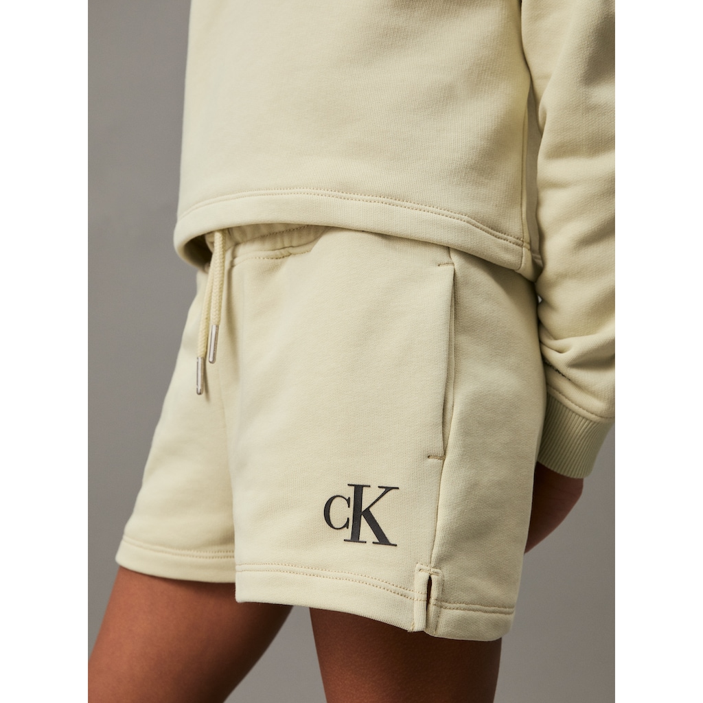 Calvin Klein Jeans Shirt & Shorts »CK LOGO SWEATSHIRT SHORTS SET«, Kinder bis 16 Jahre