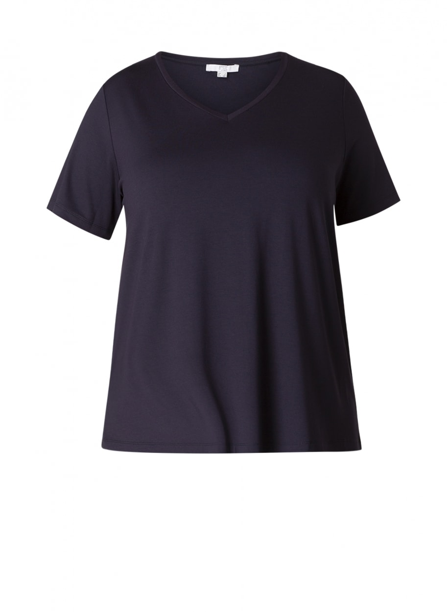 Base Level Curvy Alba T-Shirt Dunkelblau 50 5