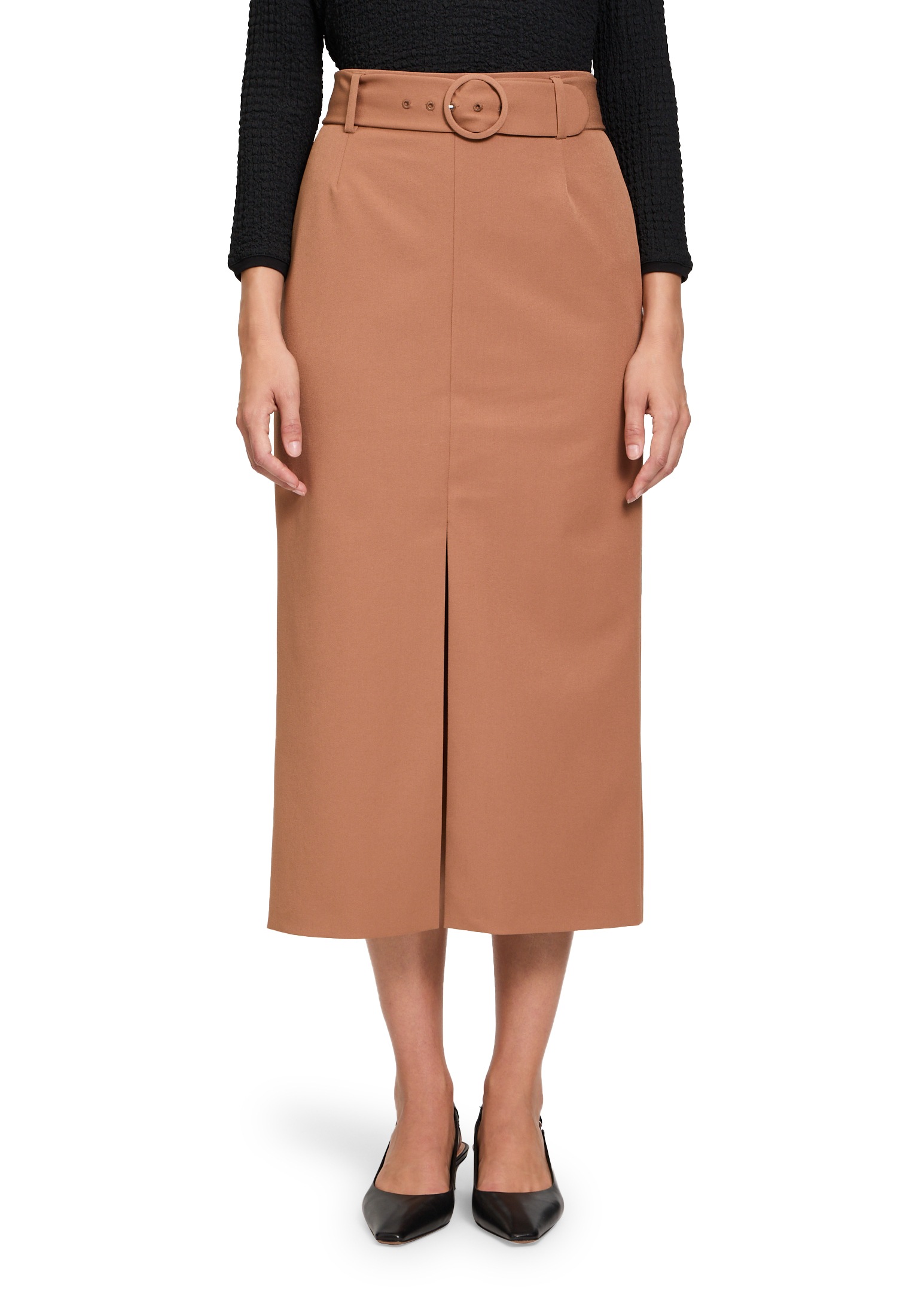 Betty Barclay Maxirock "Betty Barclay Damen Midirock mit Gürtel", Form günstig online kaufen