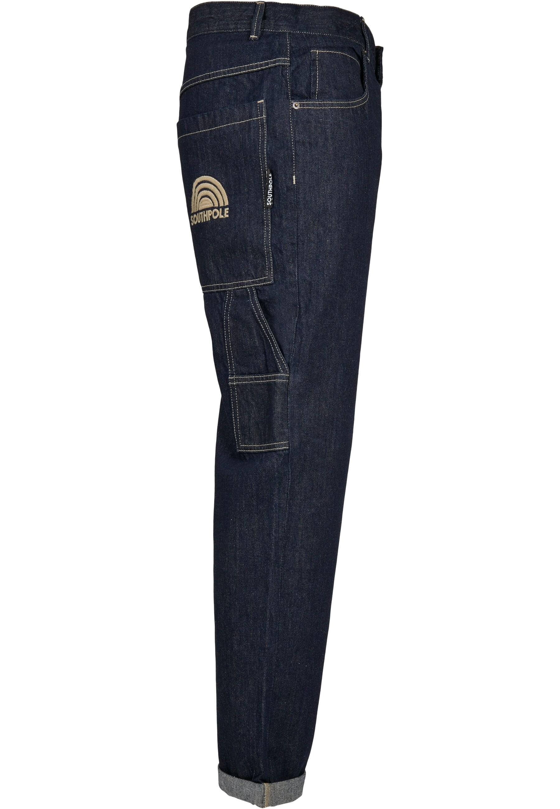 Southpole Bequeme Jeans »Southpole Herren Southpole Embroidery Denim«, (1 tlg.)