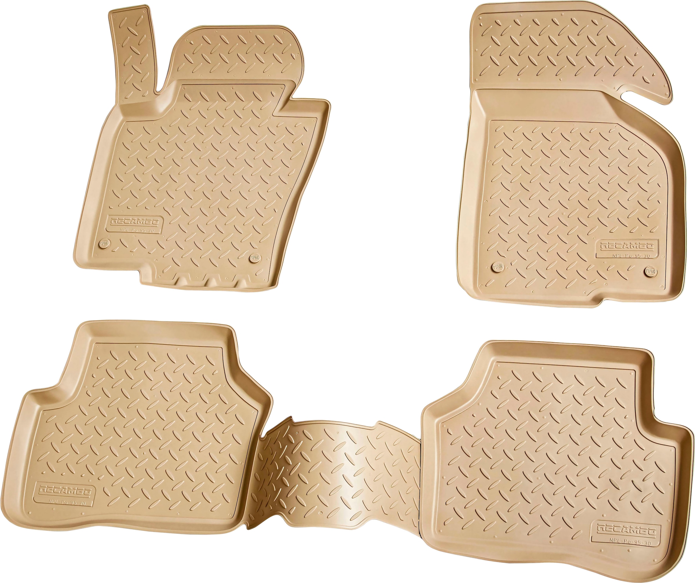 RECAMBO Passform-Fußmatten »CustomComforts«, VW, Passat, (Set, 4 St.), 3C  B7 2010 - 2014, perfekte Passform online kaufen | BAUR