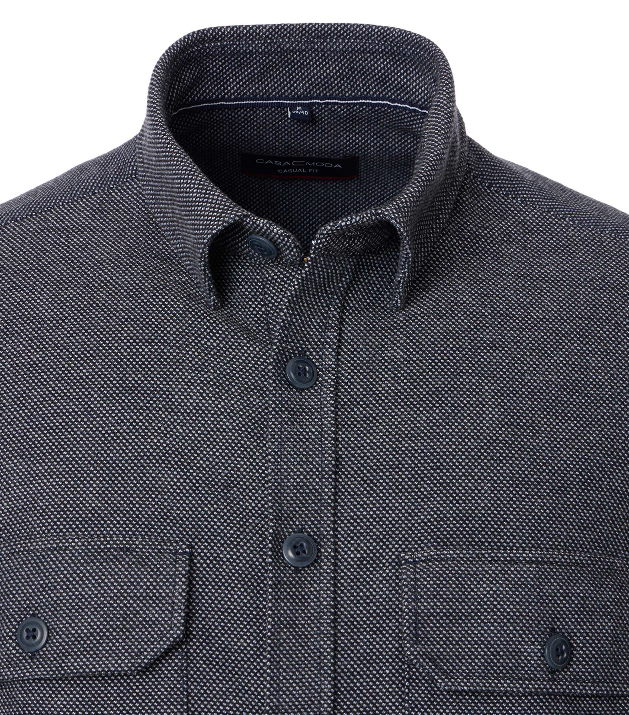 CASAMODA Langarmhemd »CASAMODA Hemdjacke uni«