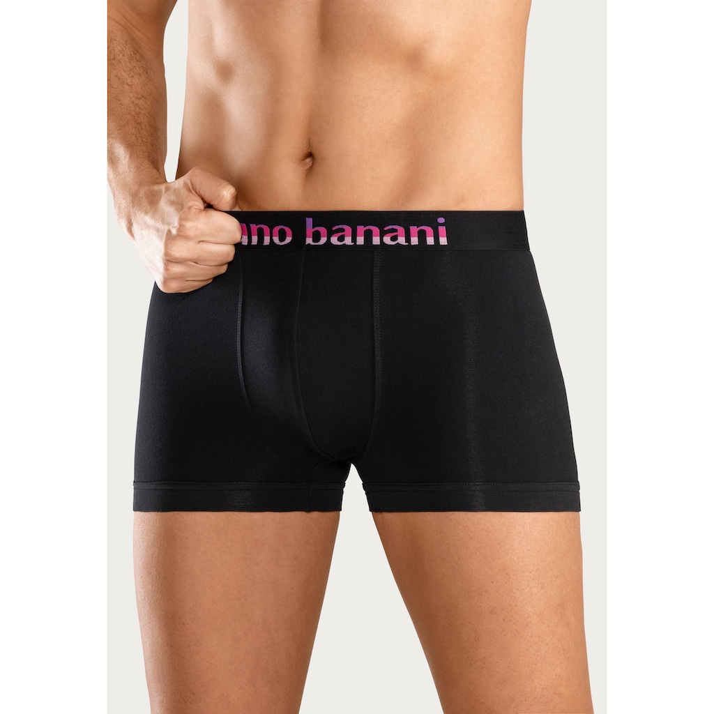 Bruno Banani Boxer, (Packung, 5 St.), mit Streifen Logo Webbund