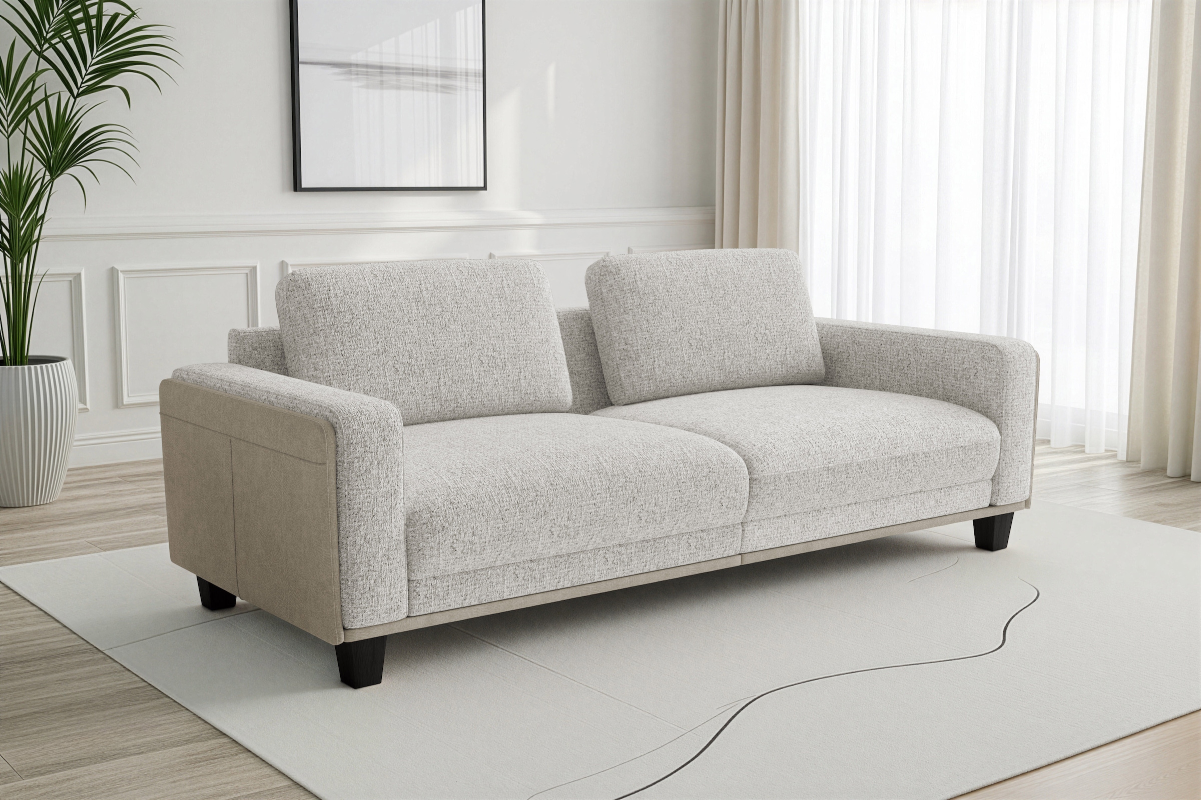 sit&more Big-Sofa "Concept" Modernes Sofa in drei Fußfarben zur Auswahl