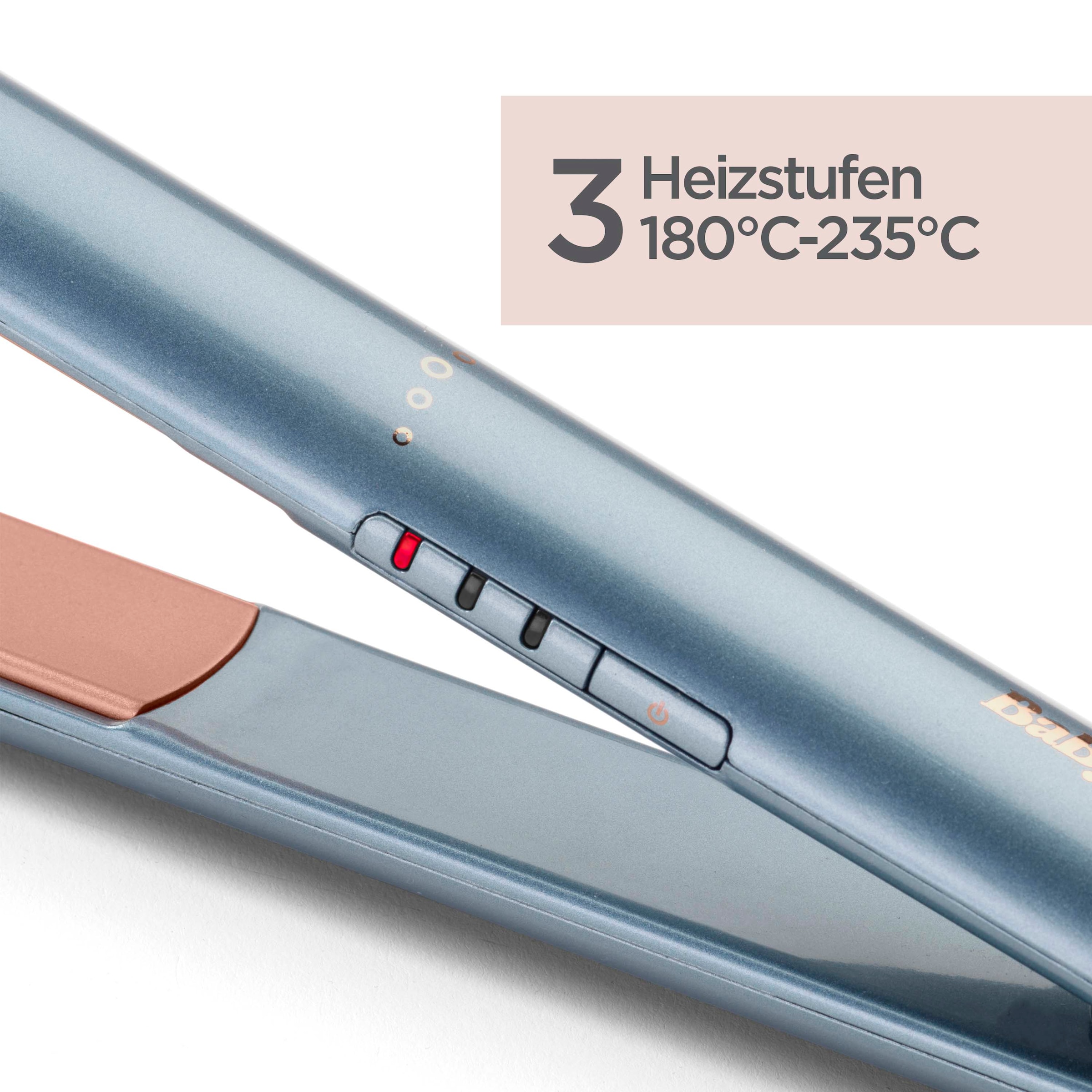 BaByliss Glätteisen »Denim Luxe Glätteisen«, mit ultraglatten Titan-Keramik-Platten für brillanten Glanz