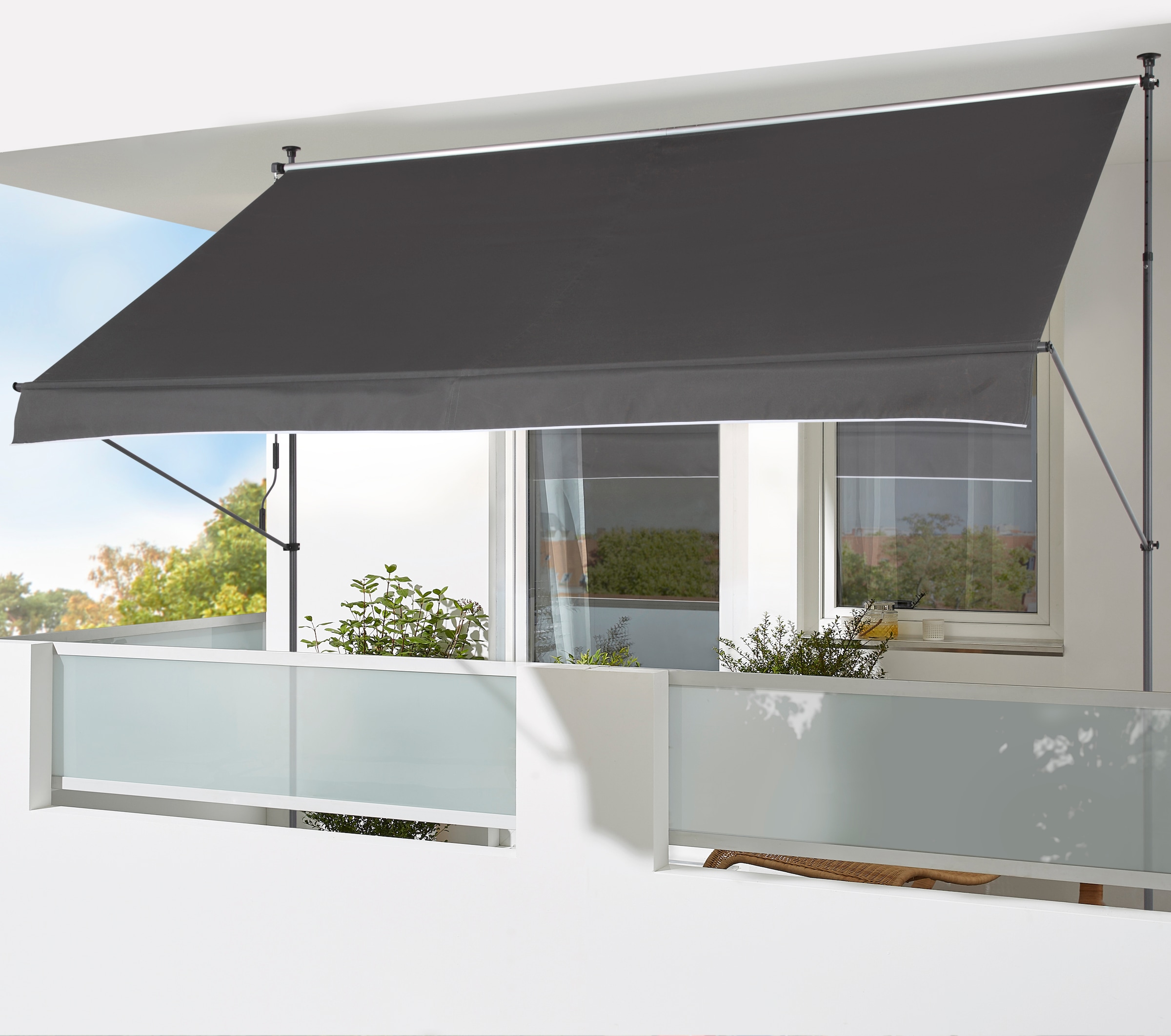 KONIFERA Klemmmarkise "Torremolinos" Breite/Ausfall: 250/150 cm günstig online kaufen