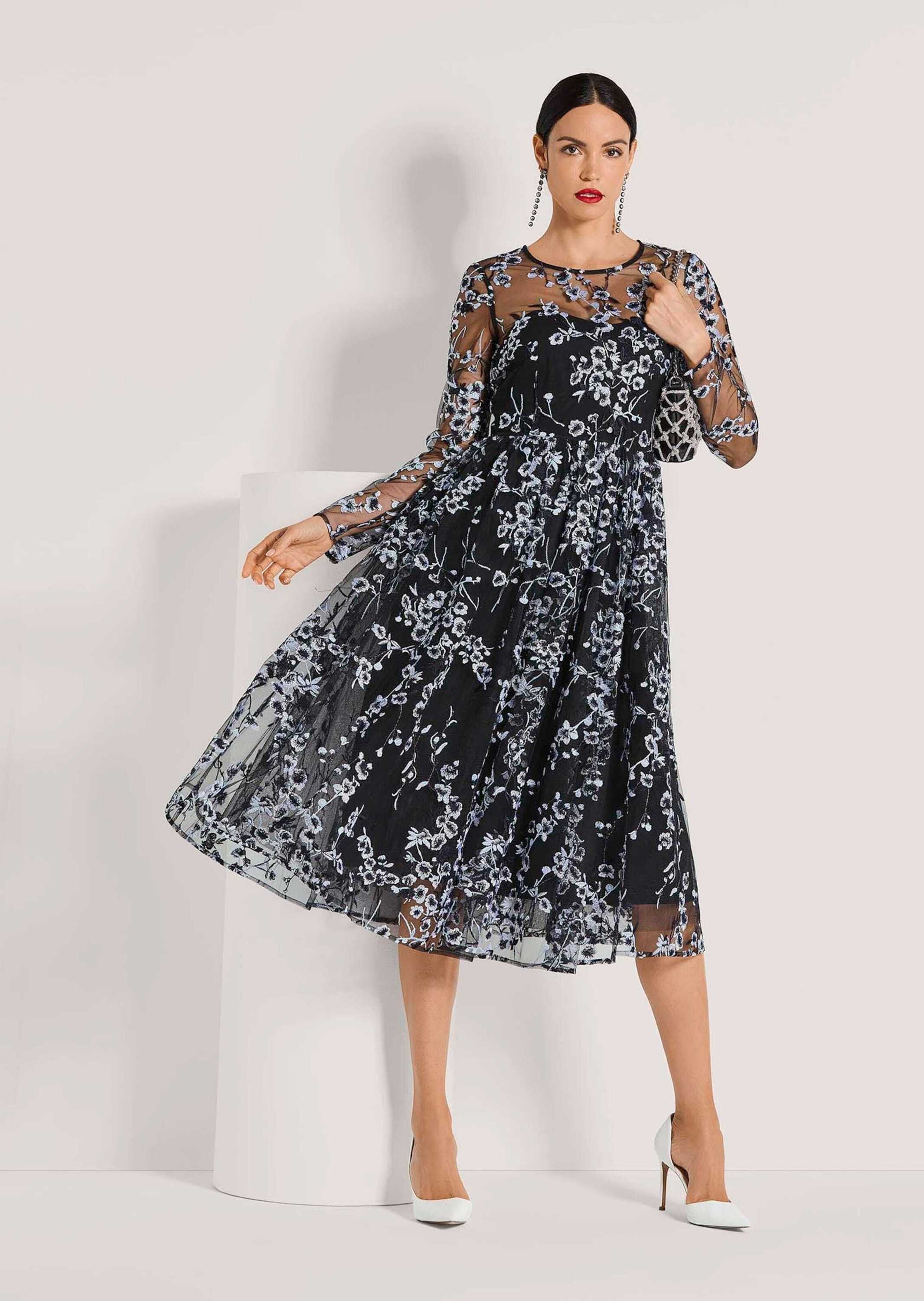 MADELEINE Cocktailkleid »Festkleid Etuikleid mit Blumenmuster«