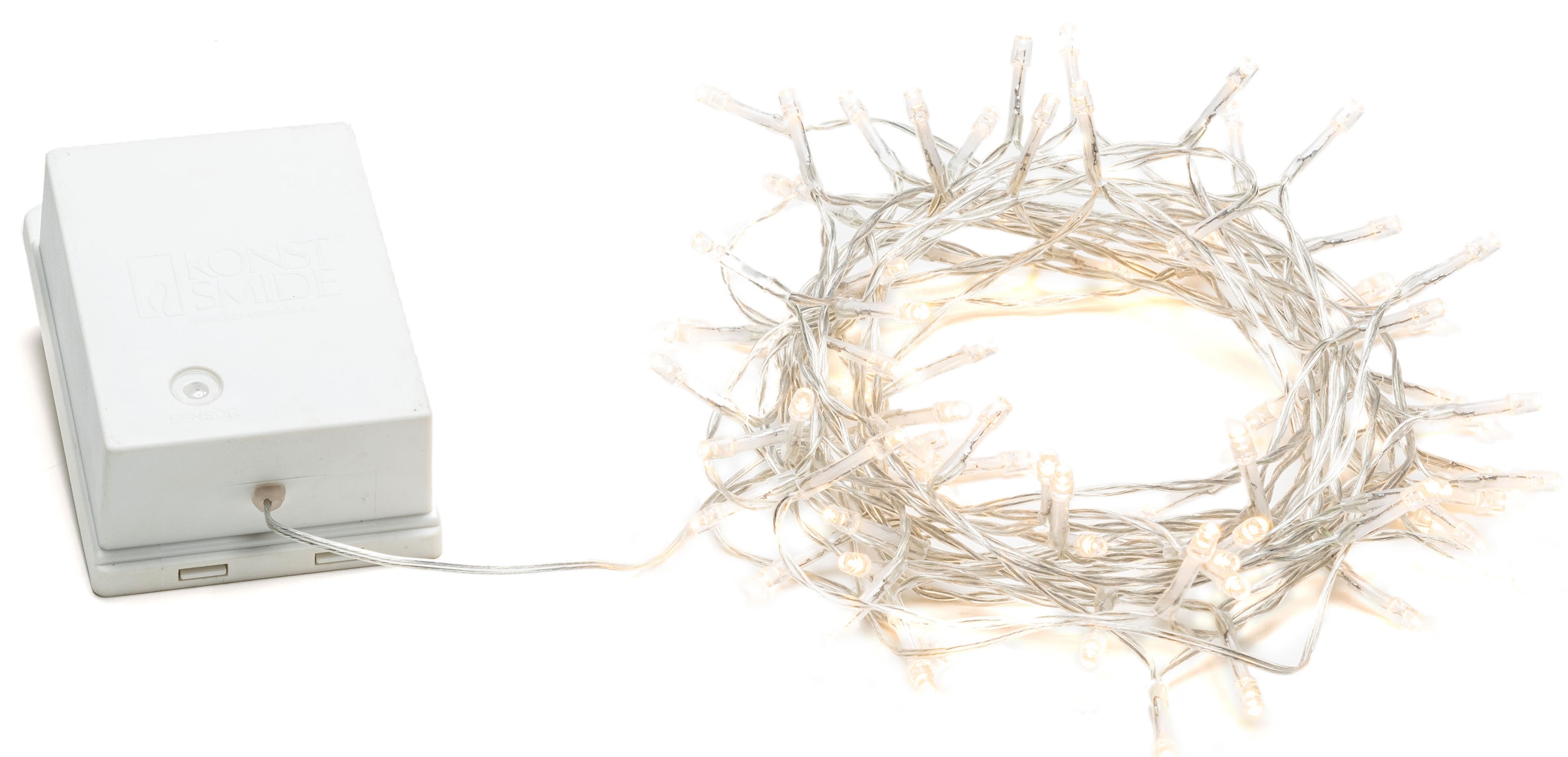 KONSTSMIDE LED-Lichterkette den 80 für Kabel | kaufen BAUR transparentes Außenbereich, warmweiße Dioden, »Weihnachtsdeko aussen«