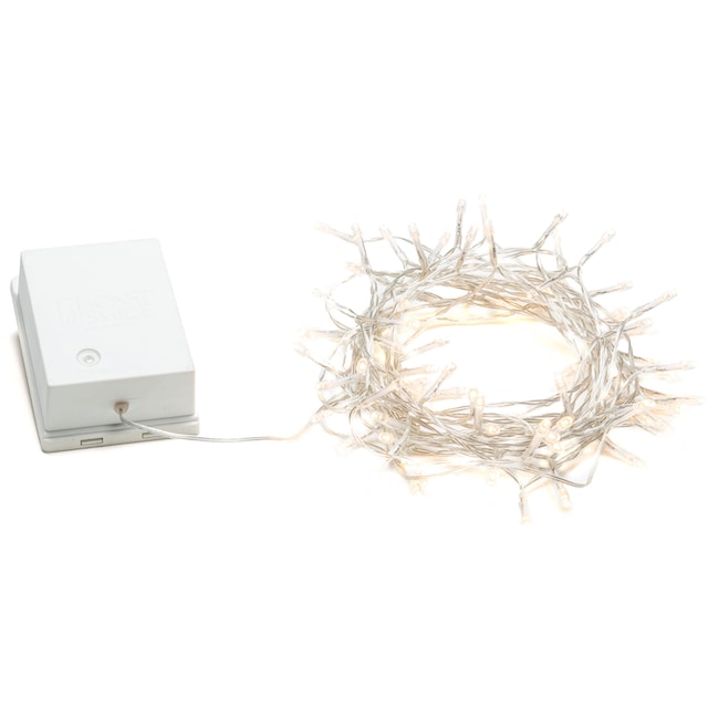 KONSTSMIDE LED-Lichterkette »Weihnachtsdeko aussen«, für den Außenbereich,  80 warmweiße Dioden, transparentes Kabel kaufen | BAUR