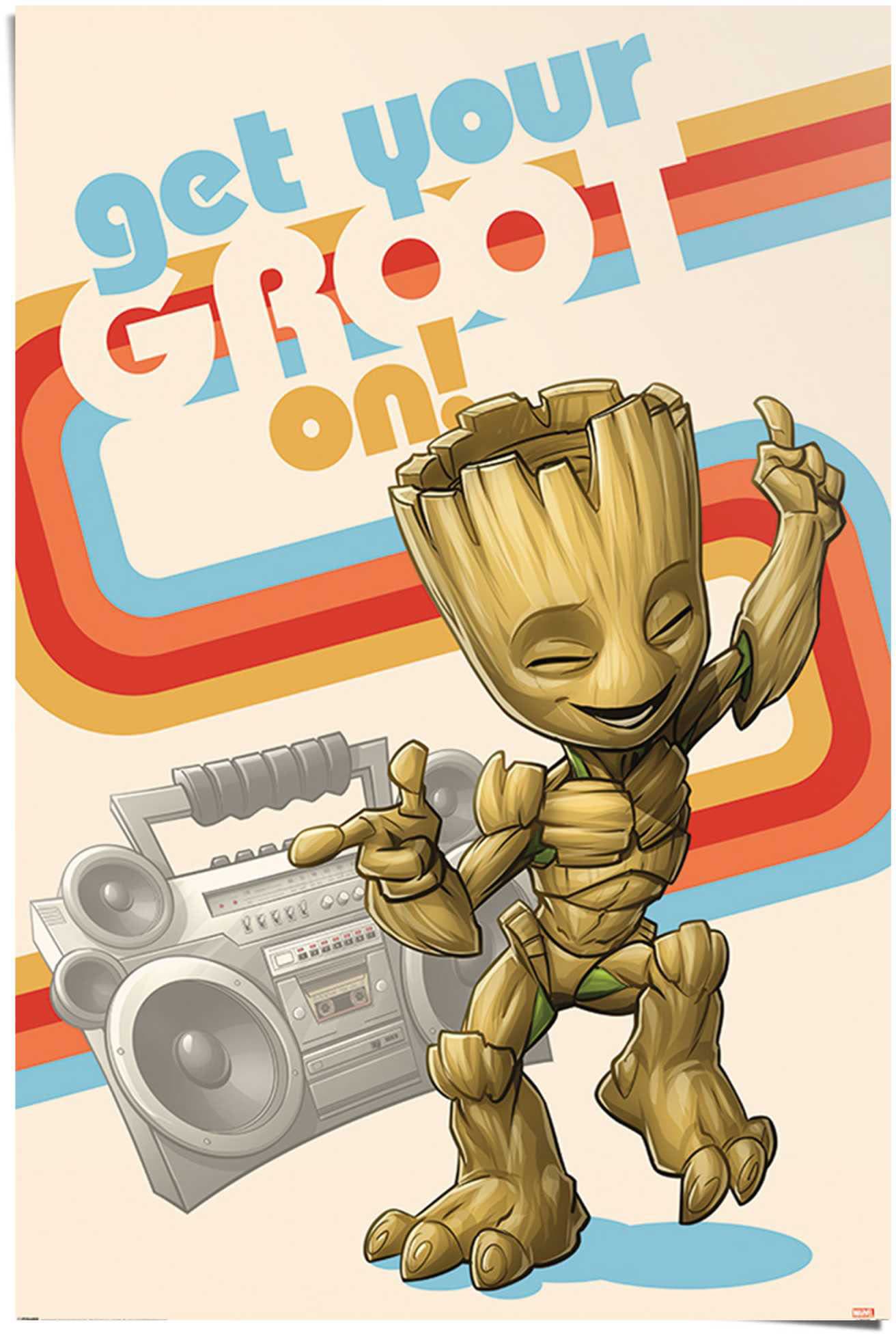 Reinders! Poster »Get your Groot on Guardians of the Galaxy - Baby Groot -  Ich bin Groot«, (1 St.) kaufen | BAUR | Poster