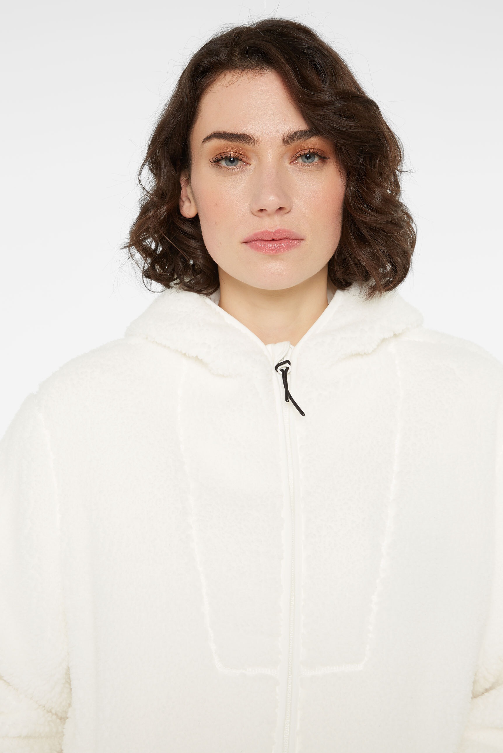 SENSES.THE LABEL Kapuzensweatjacke mit Zwei-Wege-Reißverschluss