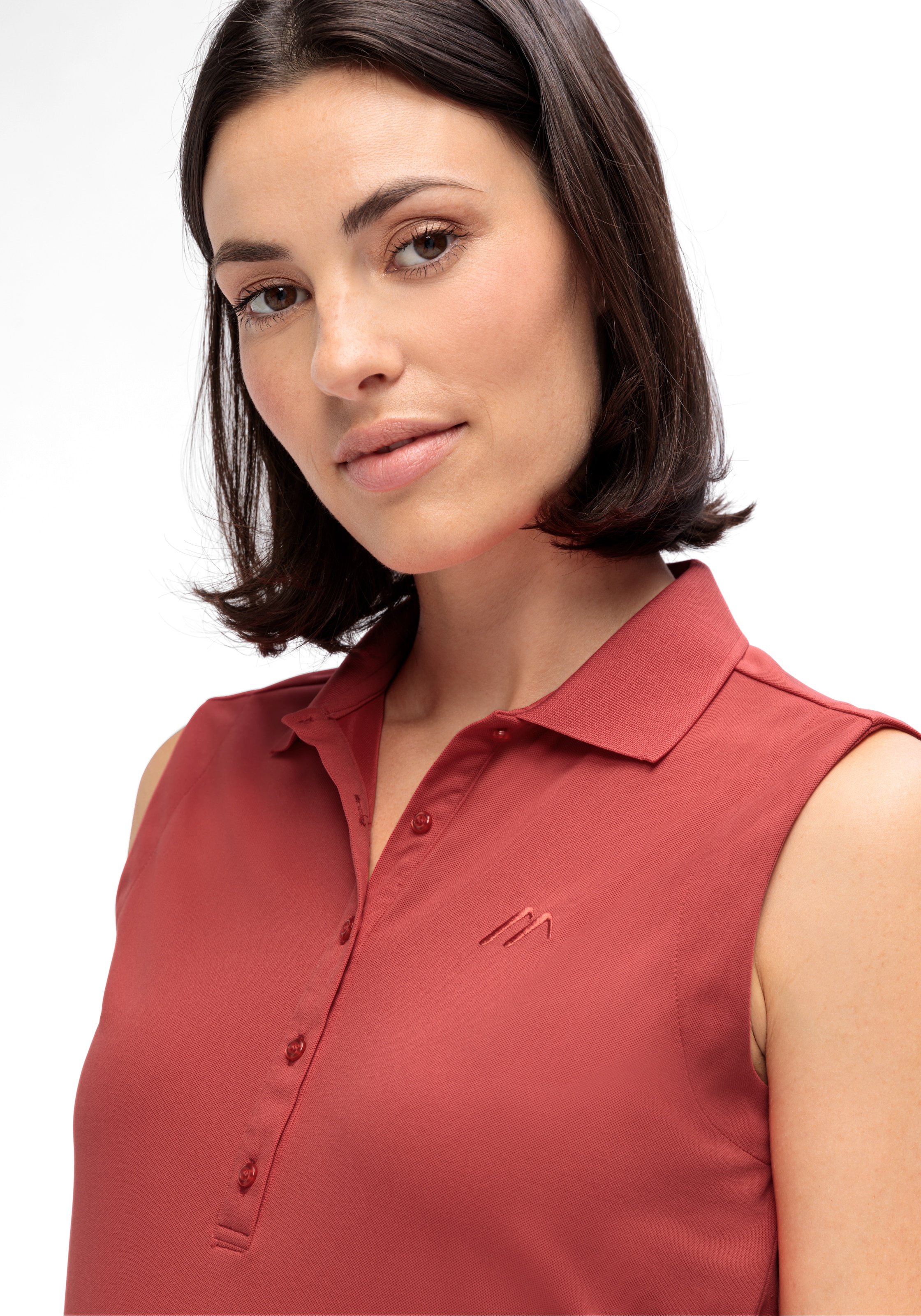 Maier Sports Poloshirt »Ulrike sleeveless«, Damen Funktionsshirt, ärmelloses Freizeitshirt, Regular Fit