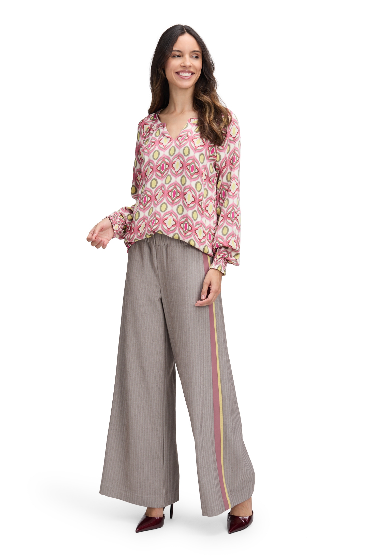 Cartoon Schlupfbluse »Damen mit Muster«