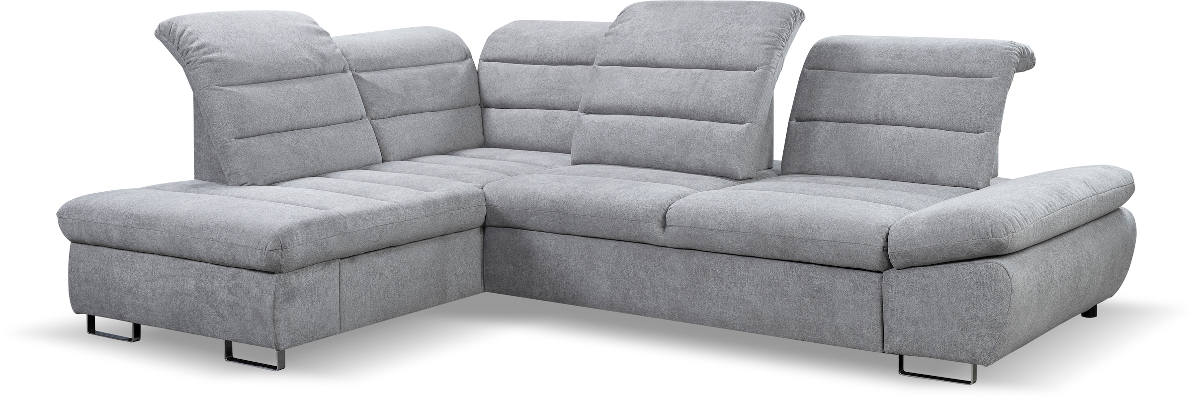 Ecksofa »Roma L-Form«, Sofa mit Schlaffunktion, Sitztiefenverstellung, verstellbare...