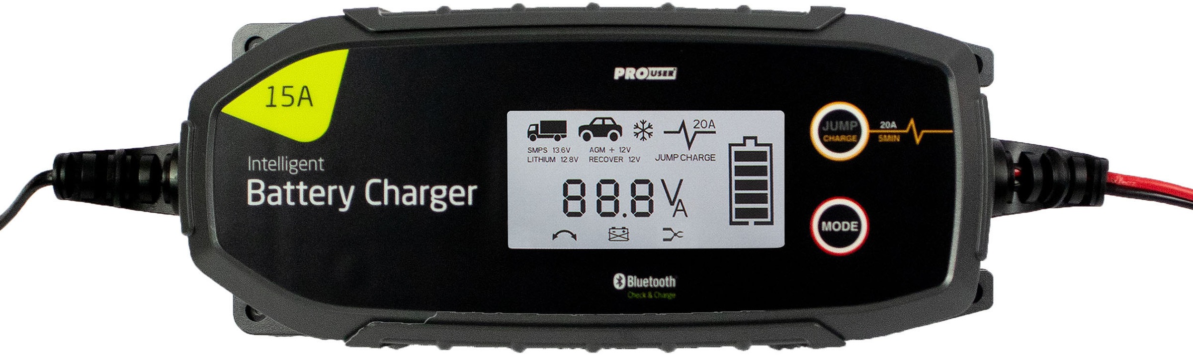 Prouser Autobatterie-Ladegerät "Mikroprozessor Ladegerät 15A IBC15000B" 15.000