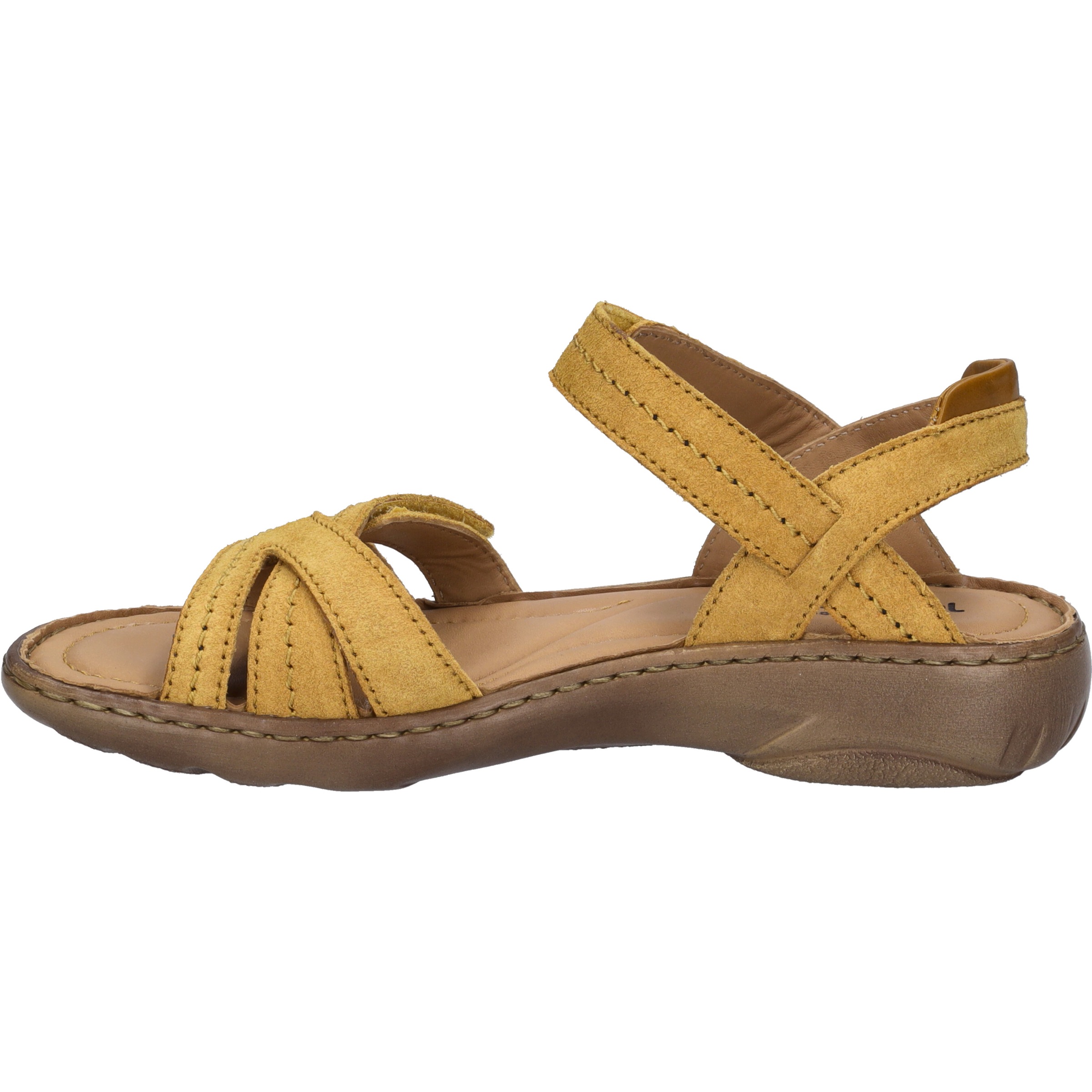 Sandale JOSEF SEIBEL "Debra 62, safran", Damen, Gr. 36, gelb (safran), Obermaterial: 100% Rindsleder Leather cow., Schuhe Sandale 2