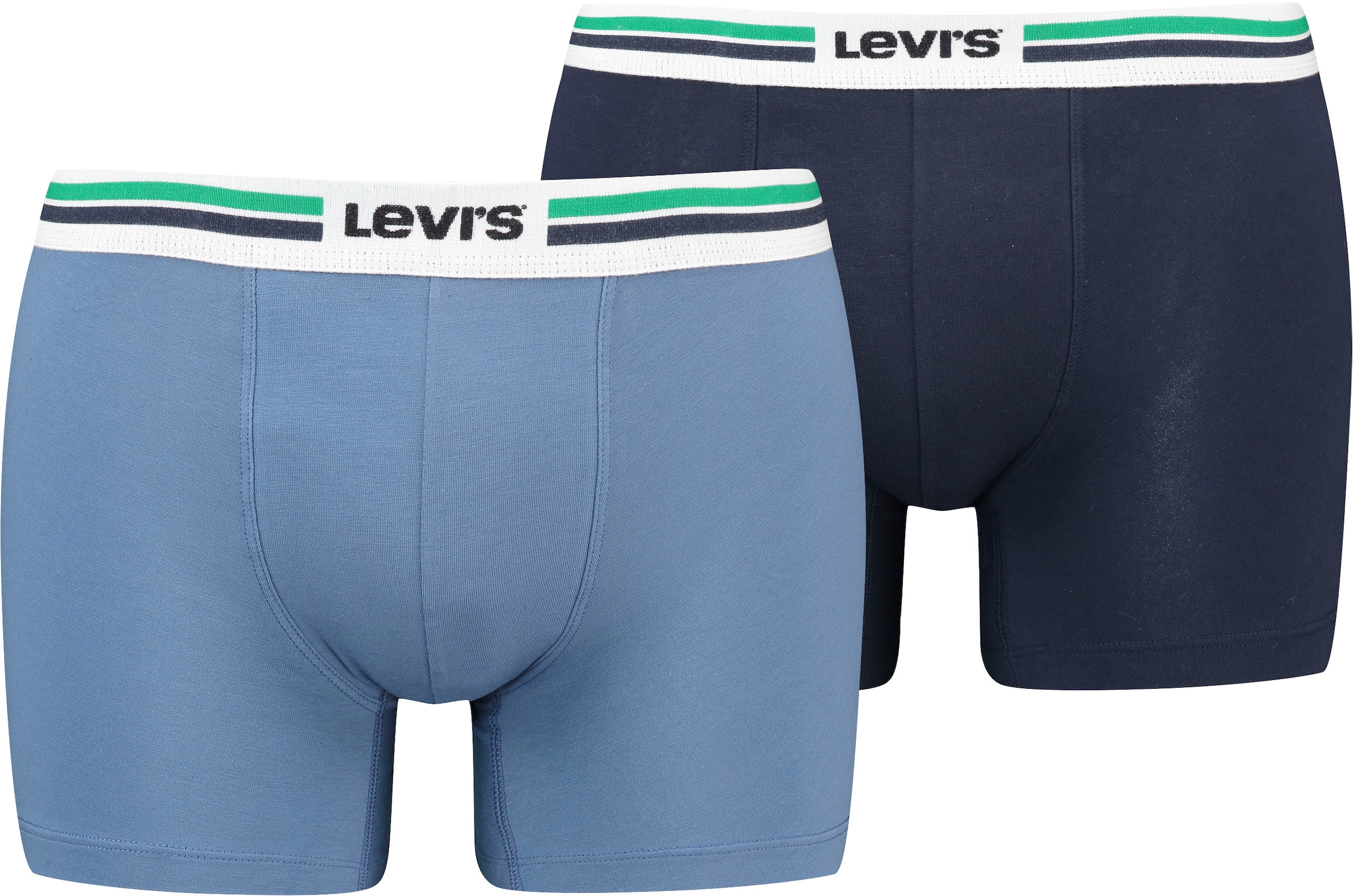 Levis Langer Boxer, (Packung, 2er-Pack), mit Logo-Webbund