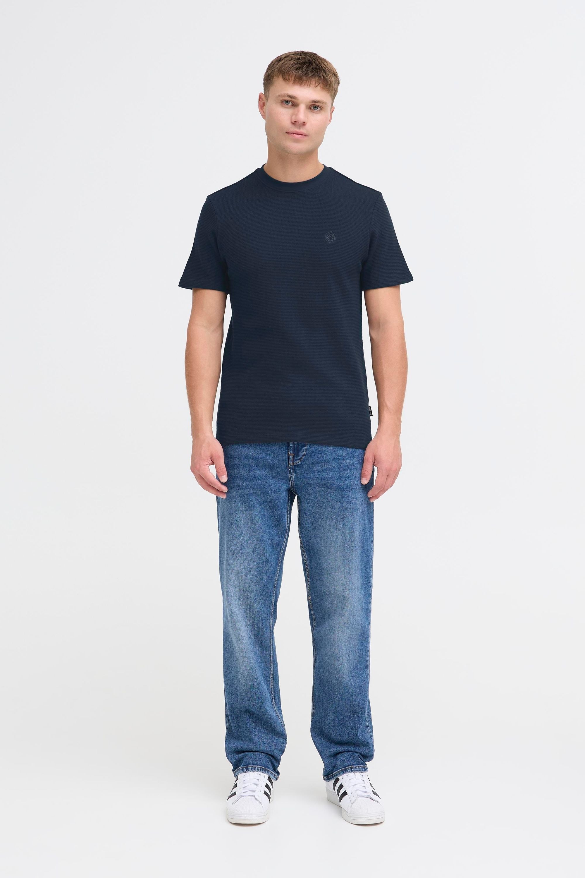 Blend Rundhalsshirt »BHMFort« Basic T-Shirt mit Rundhalsausschnitt