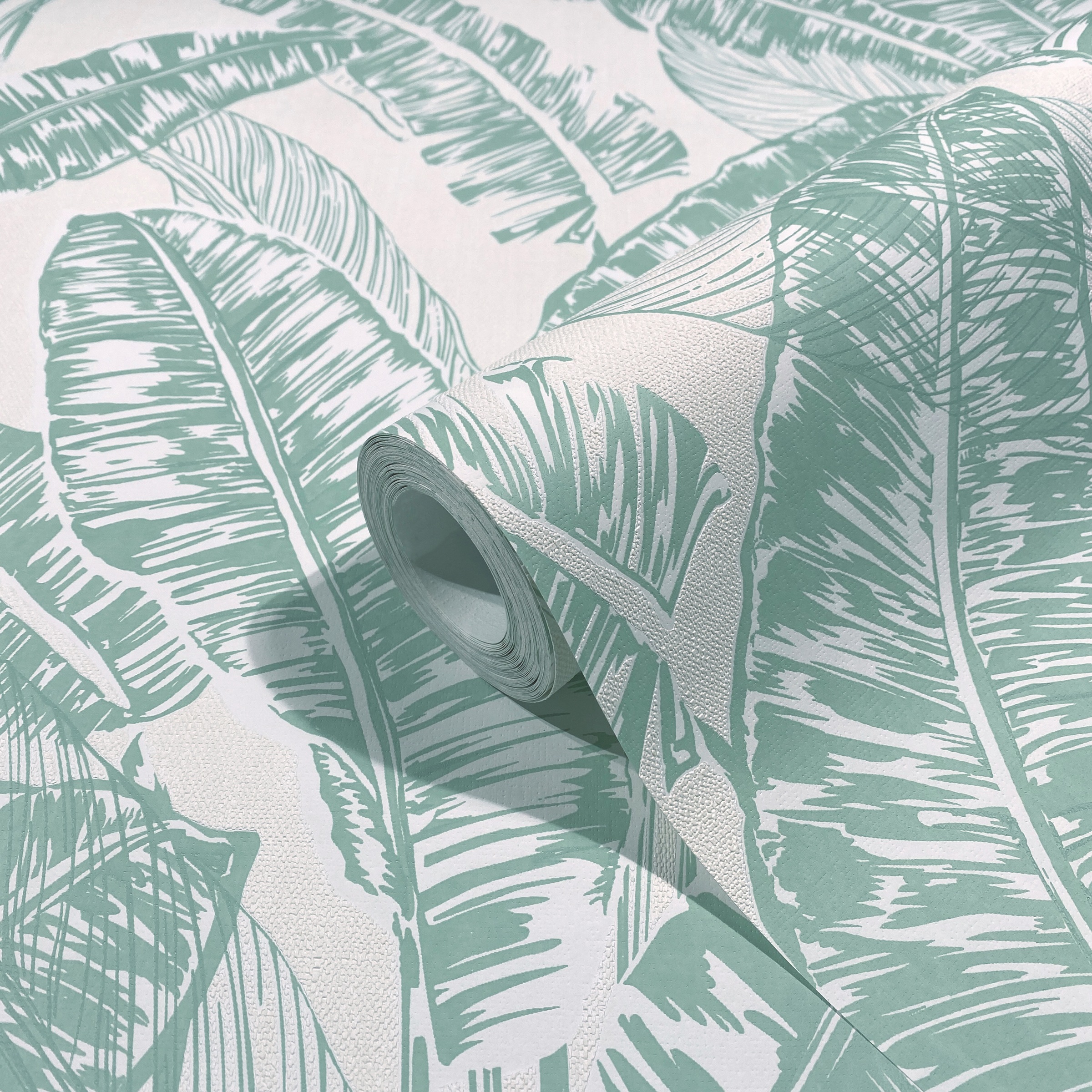 Glööckler Vliestapete 3D-Optik | botanisch | tropisch Dschungeloptik, moderne Tapete für Wohnzimmer Schlafzimmer Küche