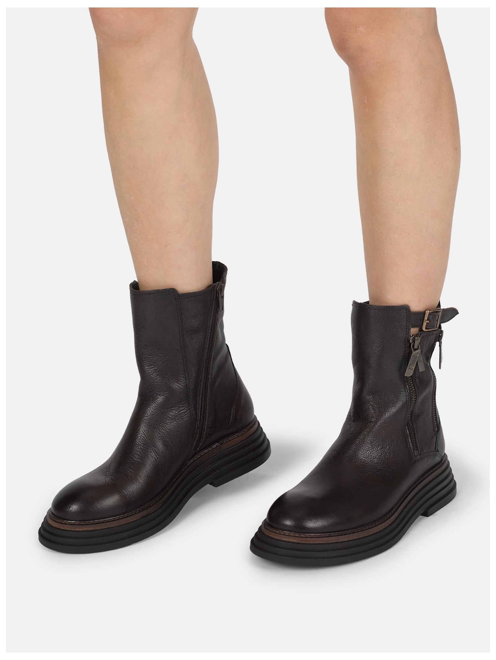 Felmini Bikerboots »Felmini Stiefelette Leder«